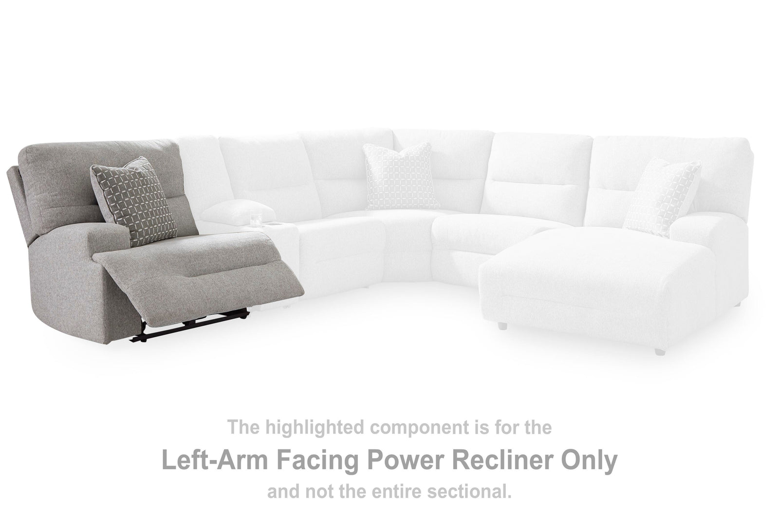 Acklen Place Right-Arm Facing Power Reclining Back Chaise (93605-SI) - Image 30