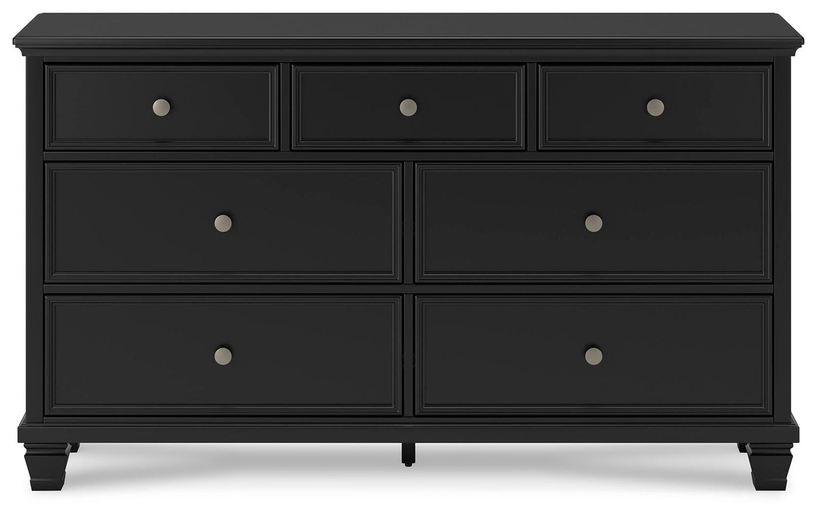 Lanolee Dresser - Black (B687-SI)