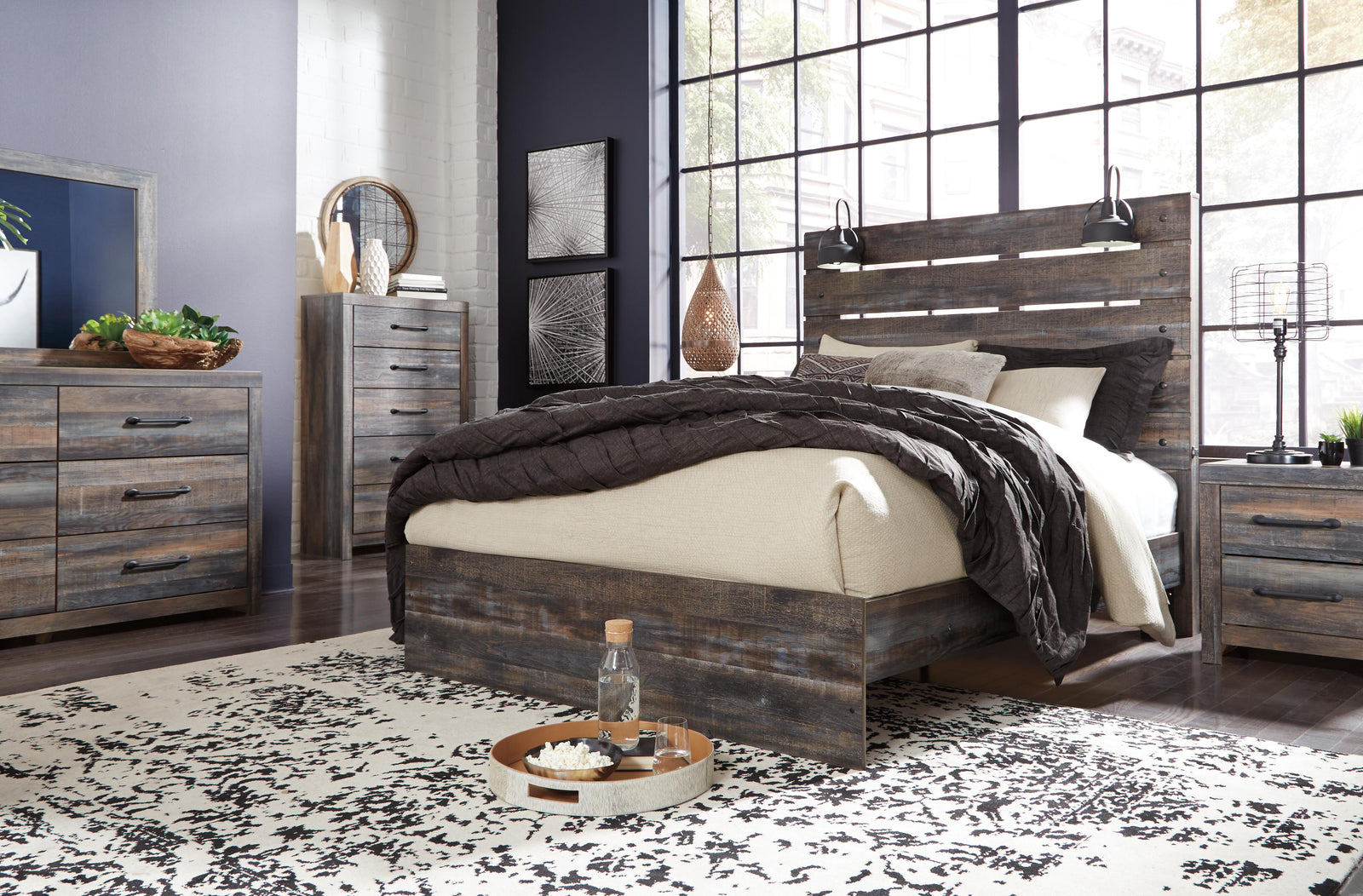 Drystan Panel Headboard - Multi (B211-SI) - Image 19