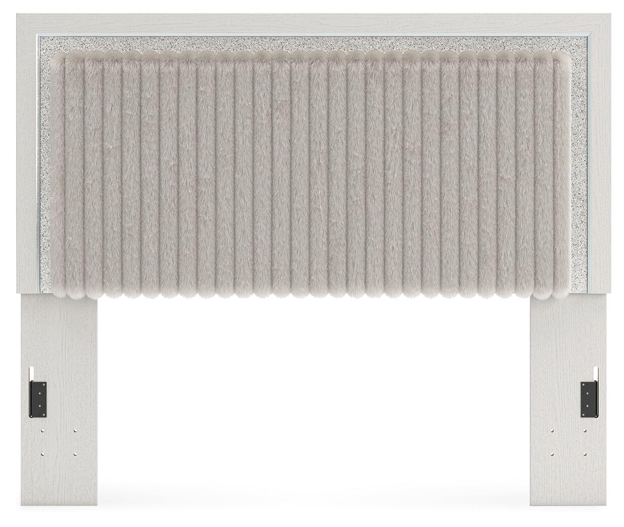 Zuraleus King/California King Upholstered Headboard/Footboard/Roll Slats (PCB3381-SI) - Image 29