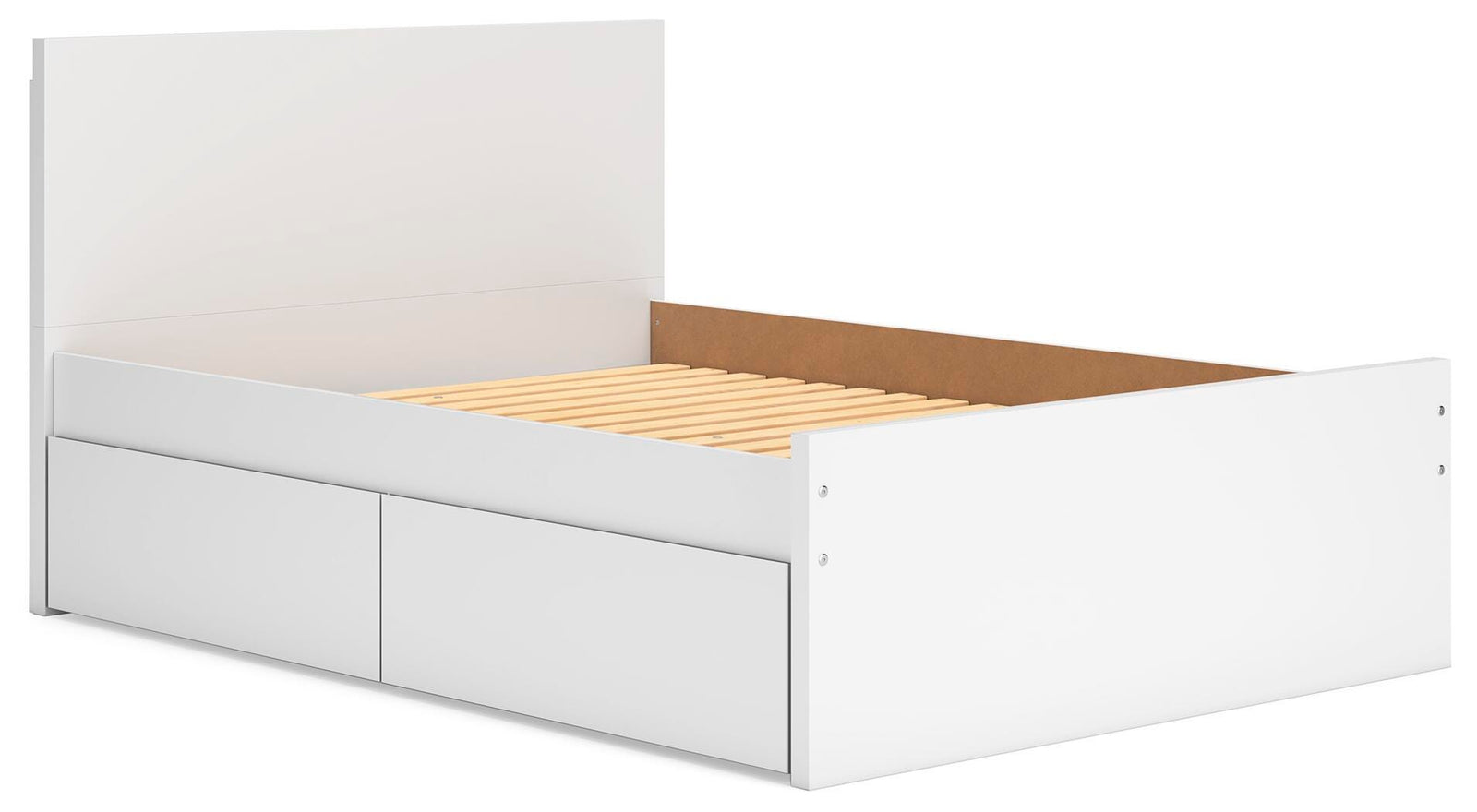 Onita Panel Platform Bed with 1 Side Storage (Youth) - White (EB9630-SI) - Image 2
