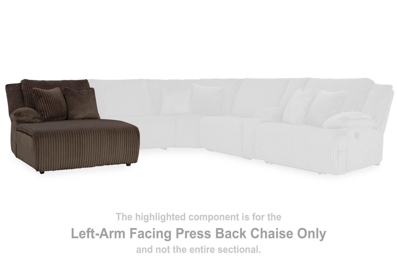 Top Tier Right-Arm Facing Press Back Chaise (92705-SI) - Image 39