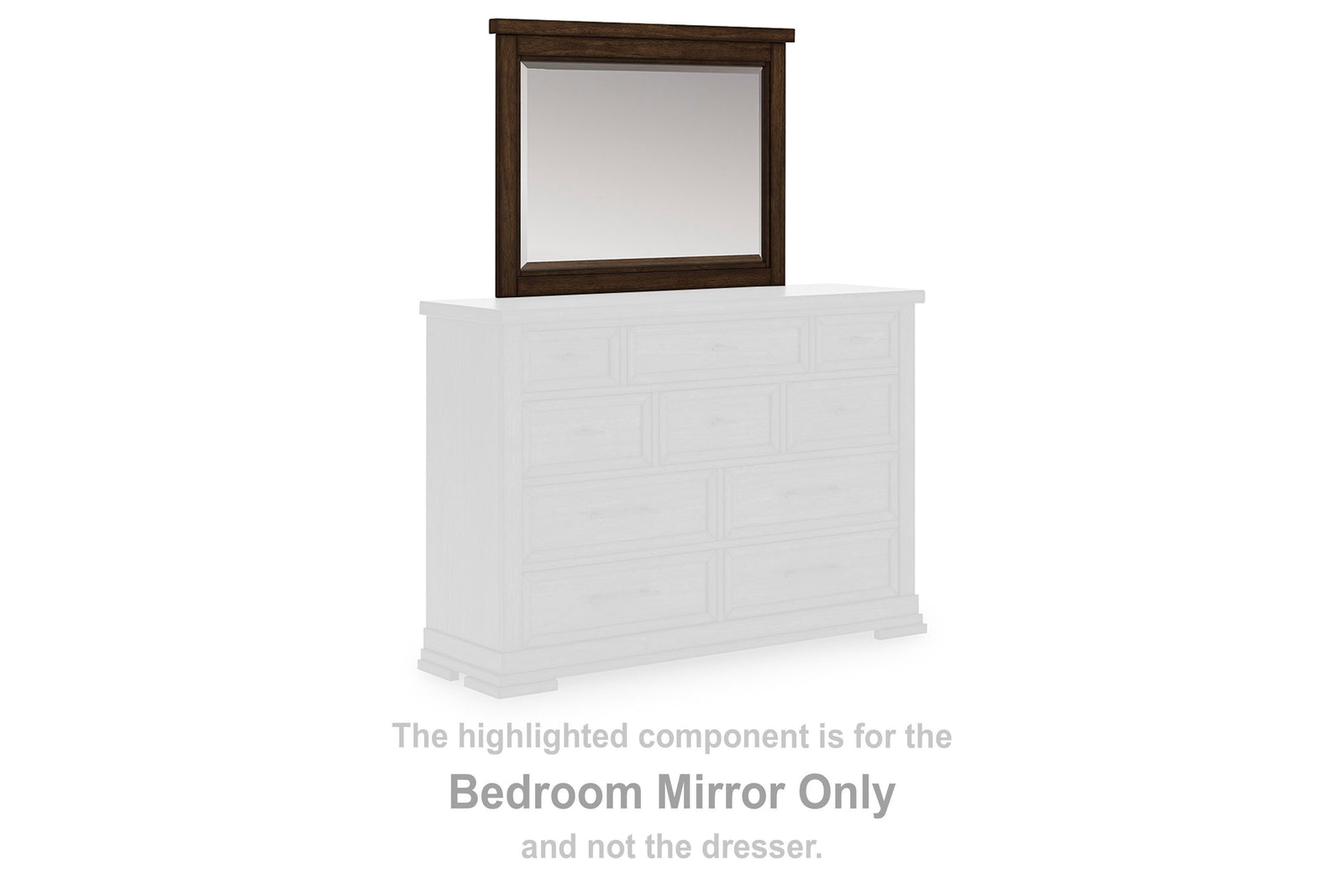 Taffenbrook Bedroom Mirror - Medium Brown (B849-SI) - Image 3