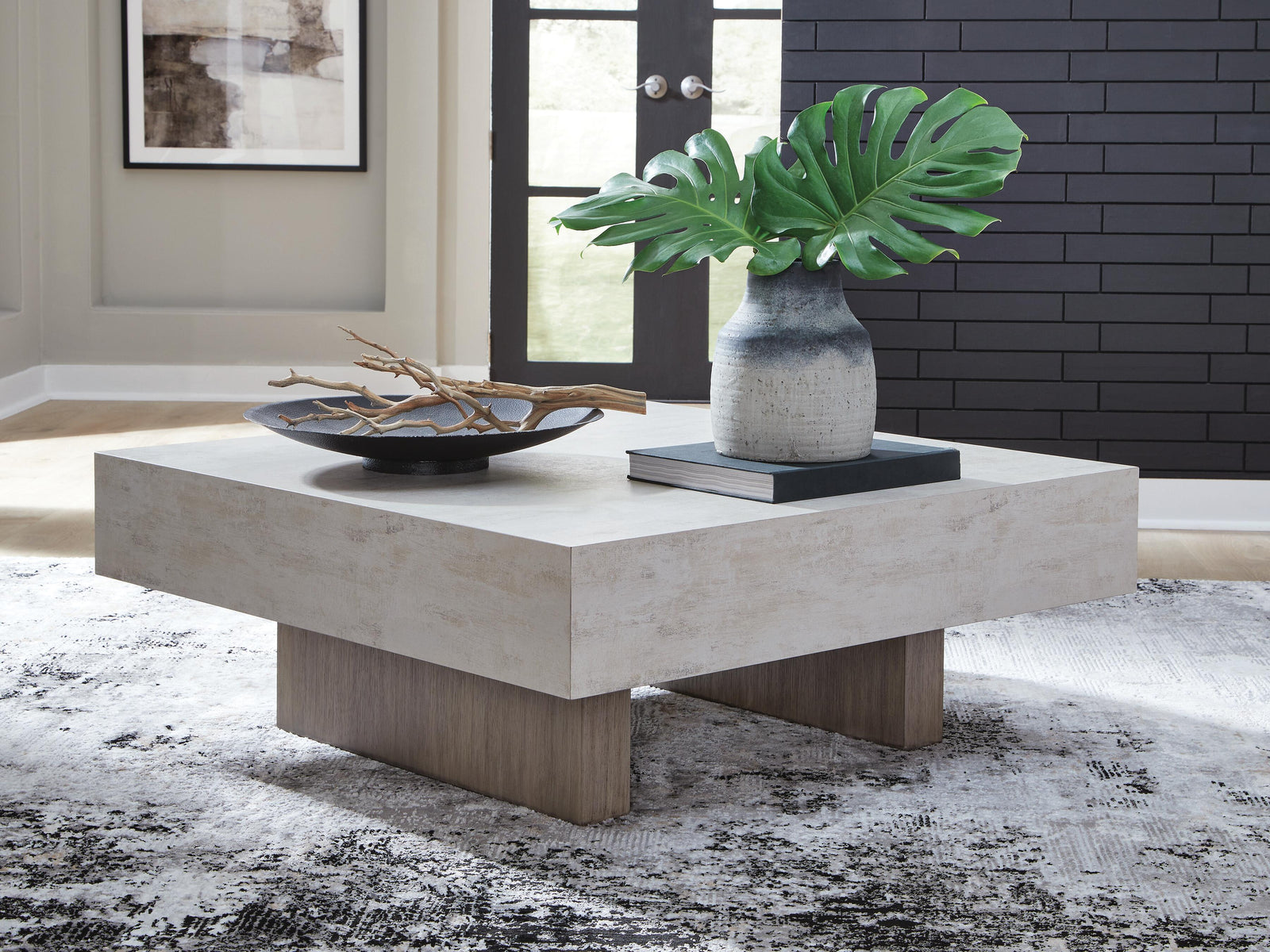Jorlaina Coffee Table - Light Grayish Brown (T622-SI) - Image 2