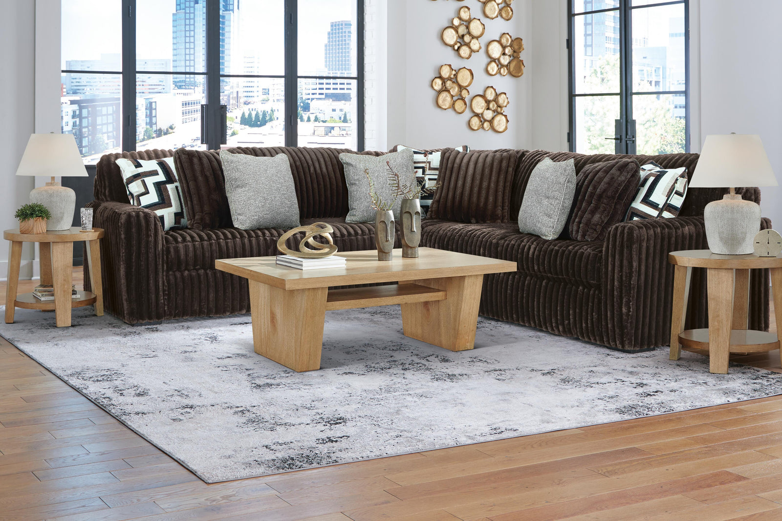 Midnight-Madness 3-Piece Sectional (98104-SI) - Image 3
