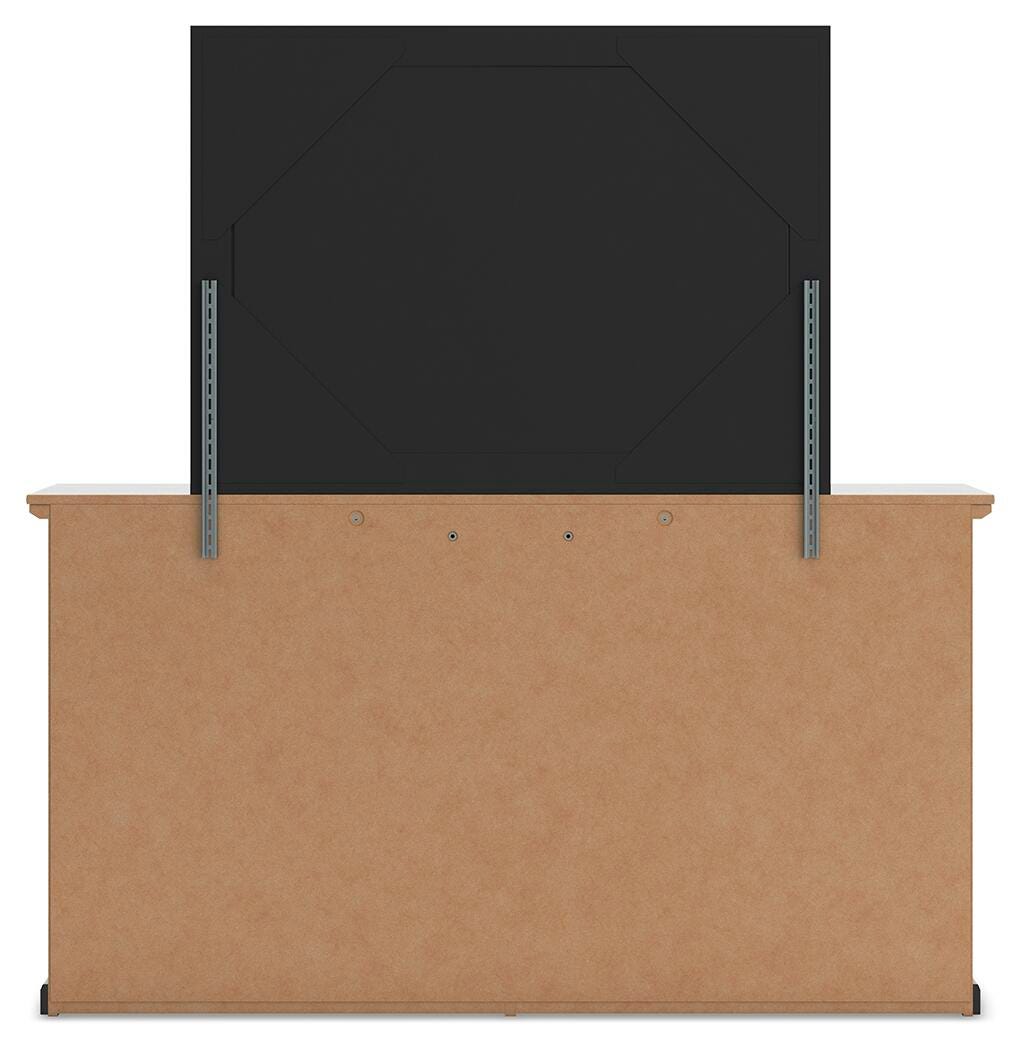 Maribel Panel Bed, Dresser, Mirror and Nightstand - Black (B138-SI) - Image 6