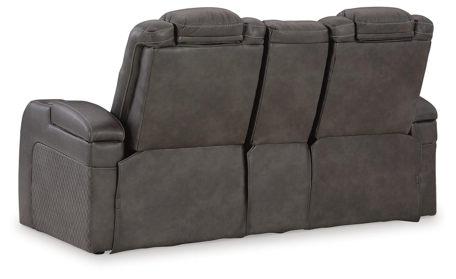 Fyne-Dyme Power Reclining Loveseat with Console (36602-SI) - Image 5