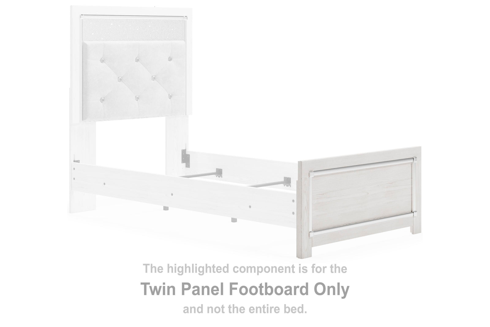 Altyra Panel Footboard - White (B2640-SI) - Image 3