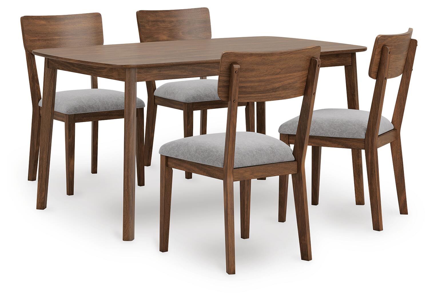 Tameride Dining Table and 4 Chairs (Set of 5) (PCD609-SI)