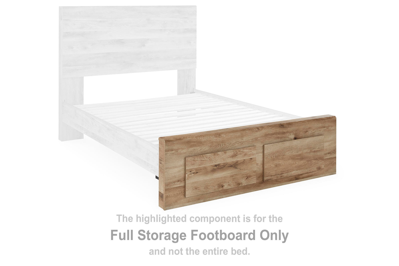 Hyanna Storage Footboard - Tan Brown (B1050-SI) - Image 3