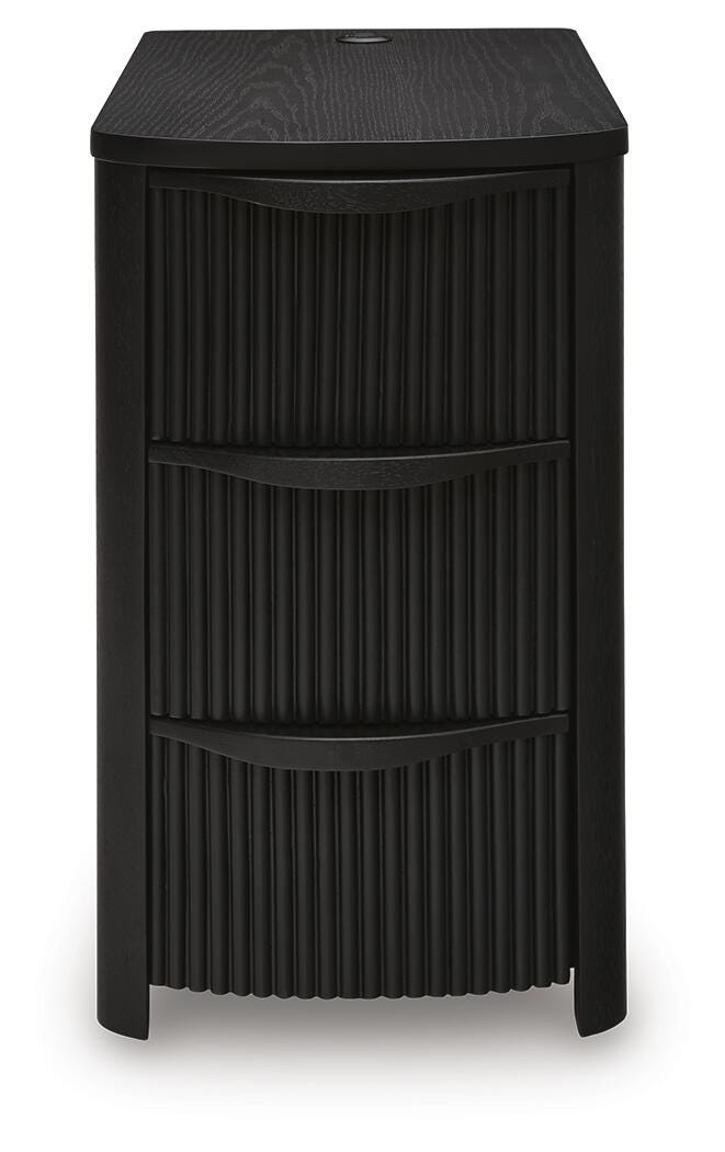 Camdill Chairside End Table - Black (T208-SI) - Image 4