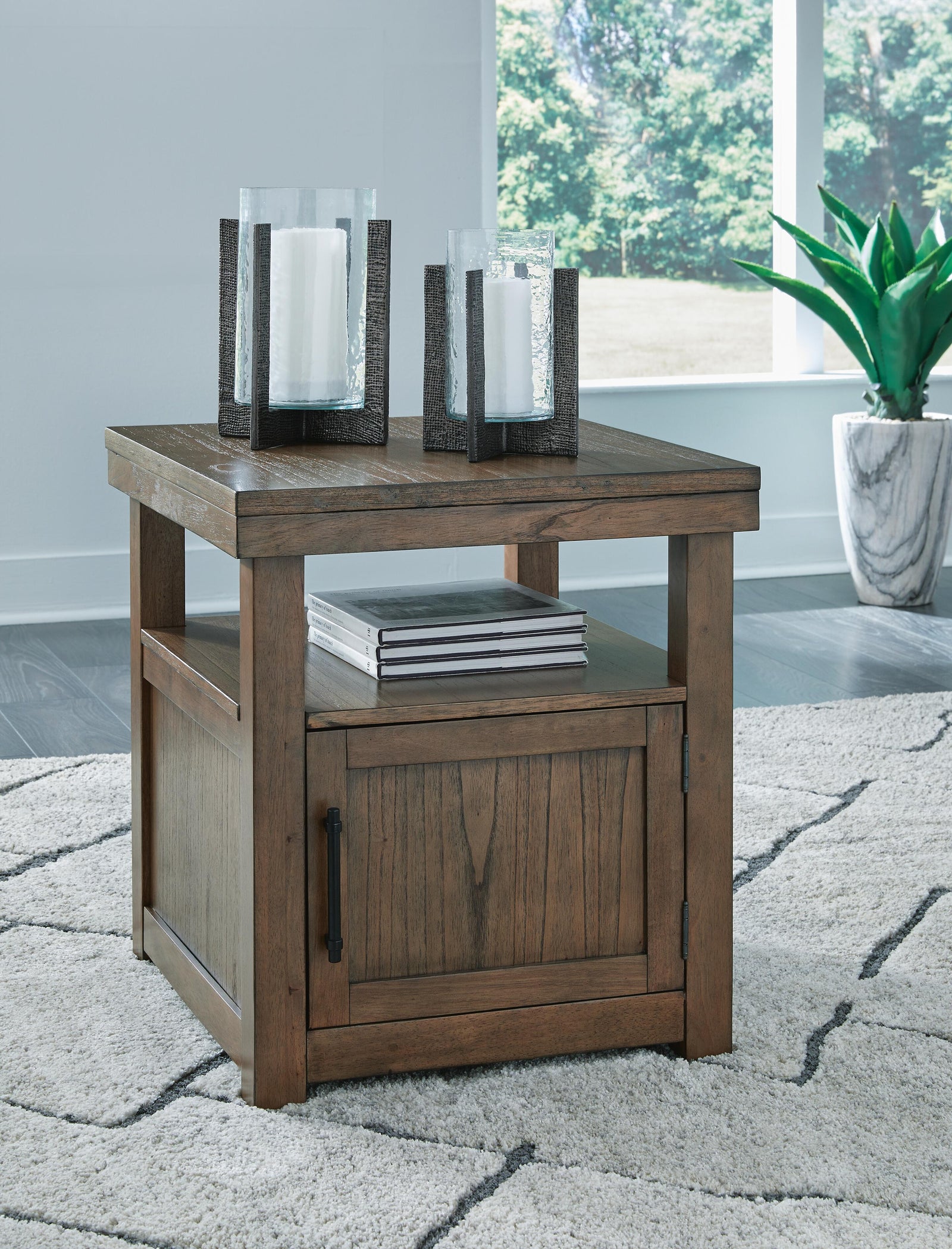 Boardernest Coffee Table and 2 End Tables - Brown (T738-SI) - Image 14