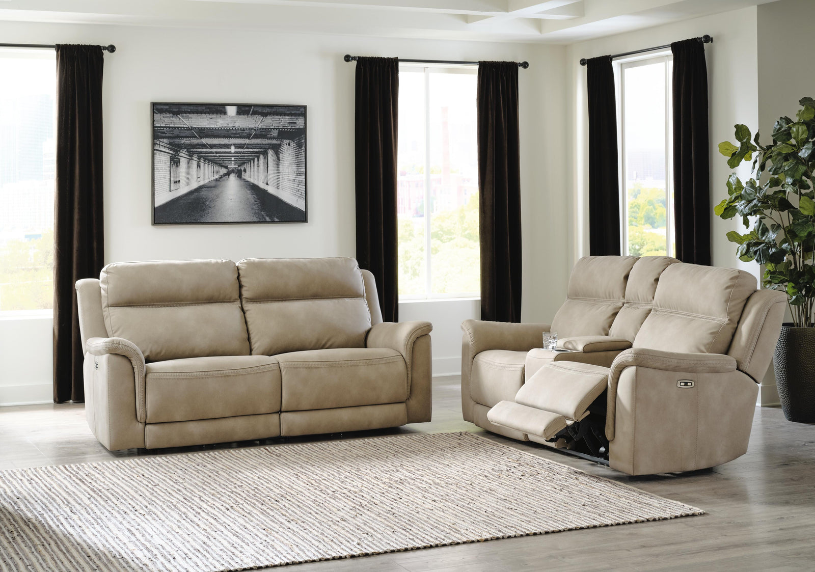 Next-Gen Durapella Power Reclining Sofa and Loveseat (59302-SI) - Image 3