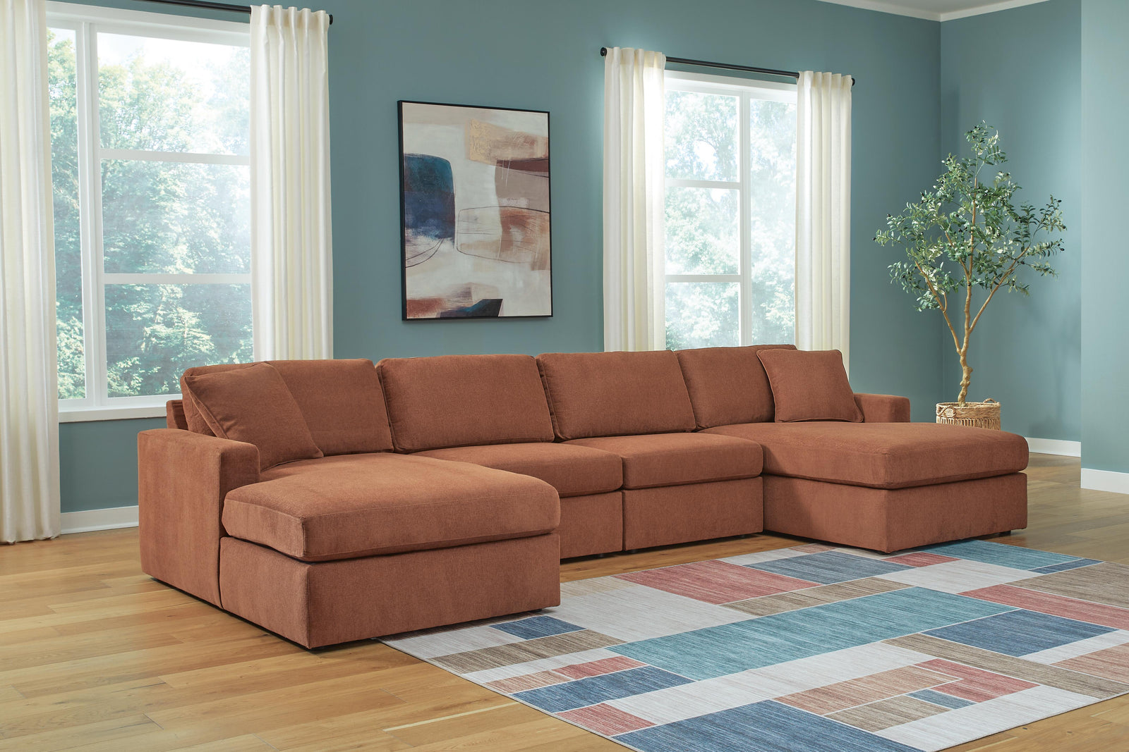 Modmax 4-Piece Sectional with Chaise (92102-SI) - Image 2