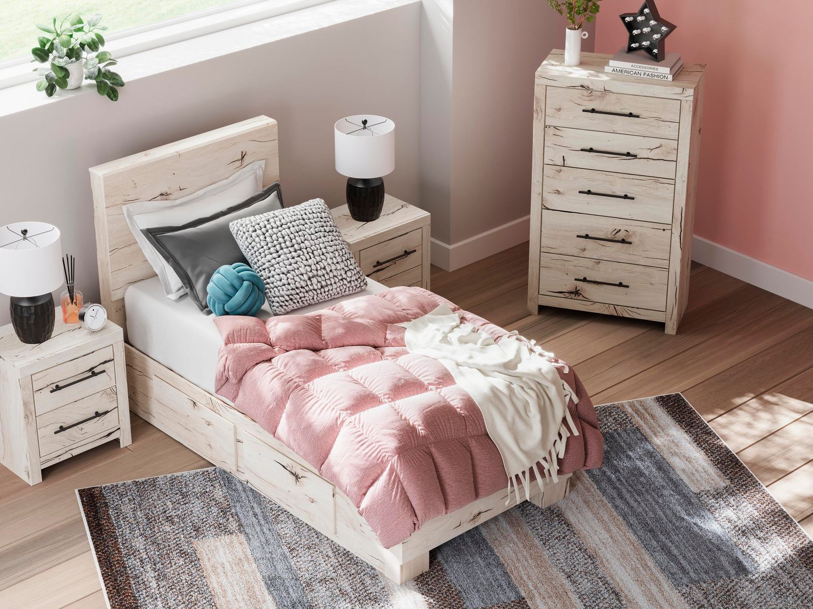 Lawroy Panel Bed with Storage (Youth) - Light Natural (B2310-SI) - Image 13
