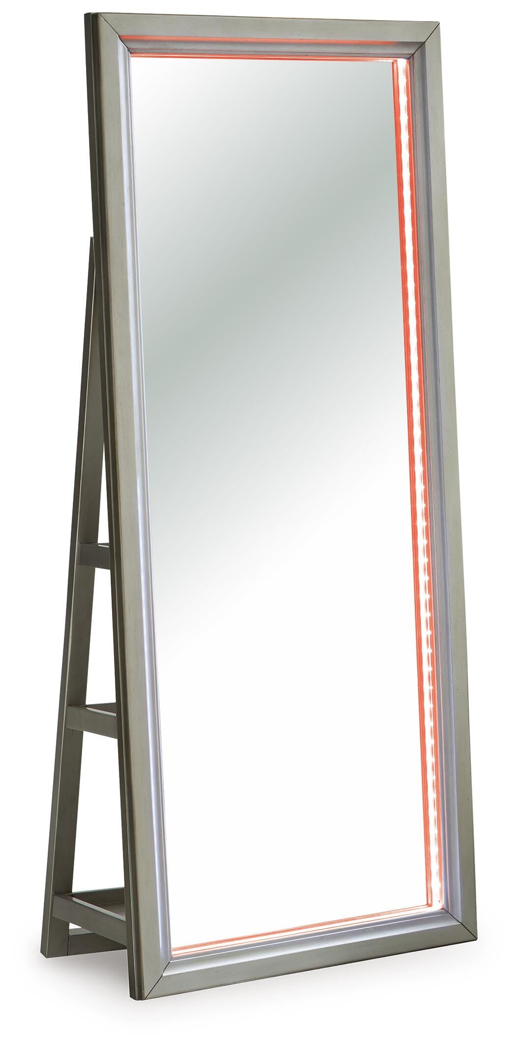 Evesen Floor Standing Mirror/Storage (A8010380-SI) - Image 8