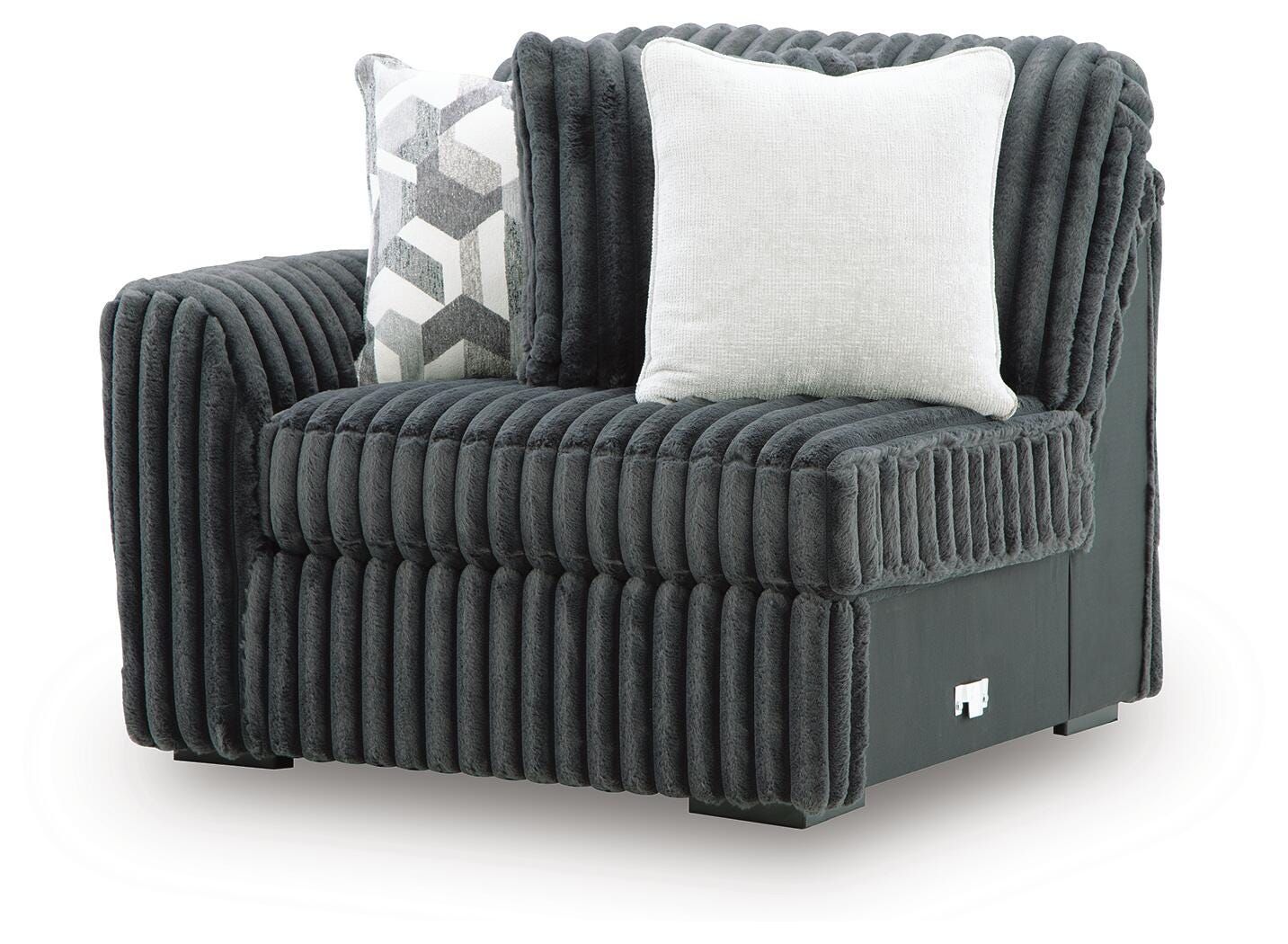 Midnight-Madness Right-Arm Facing Corner Chaise (98105-SI) - Image 4
