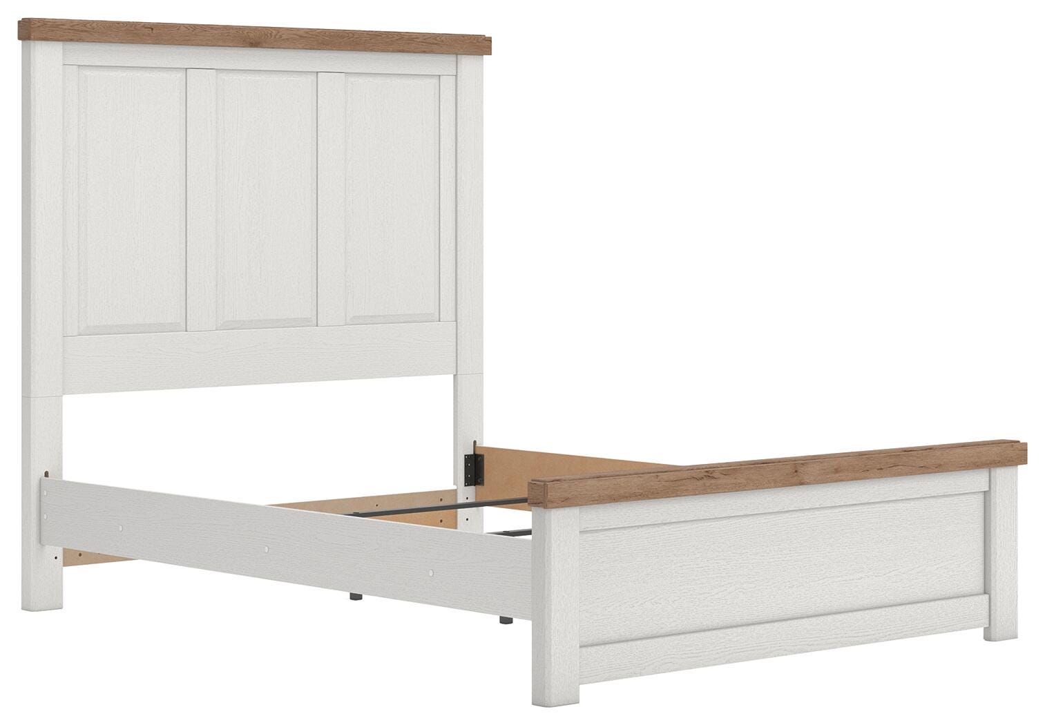 Savonport Panel Bed - White/Brown (B4615-SI) - Image 3