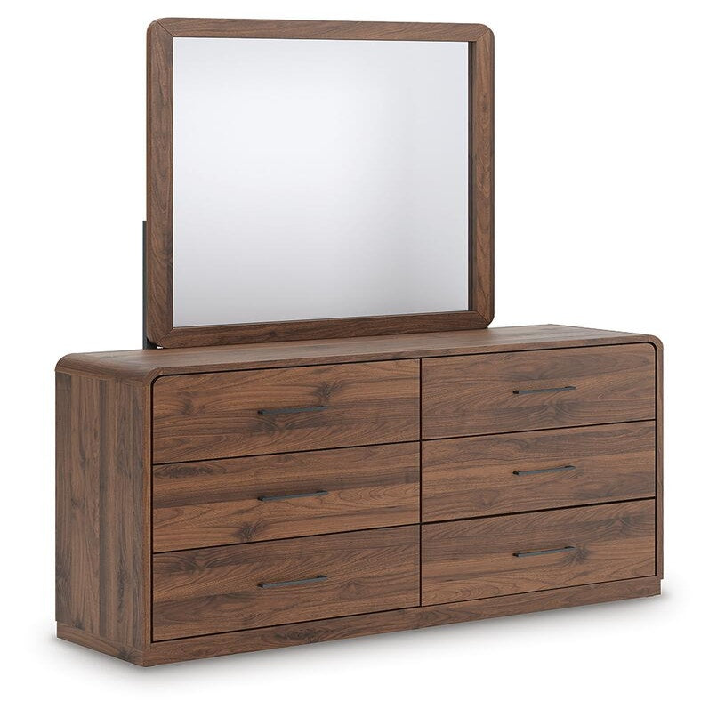 Fortlorn King Panel Bed, Dresser, Mirror and Nightstand (PCB386-SI) - Image 3