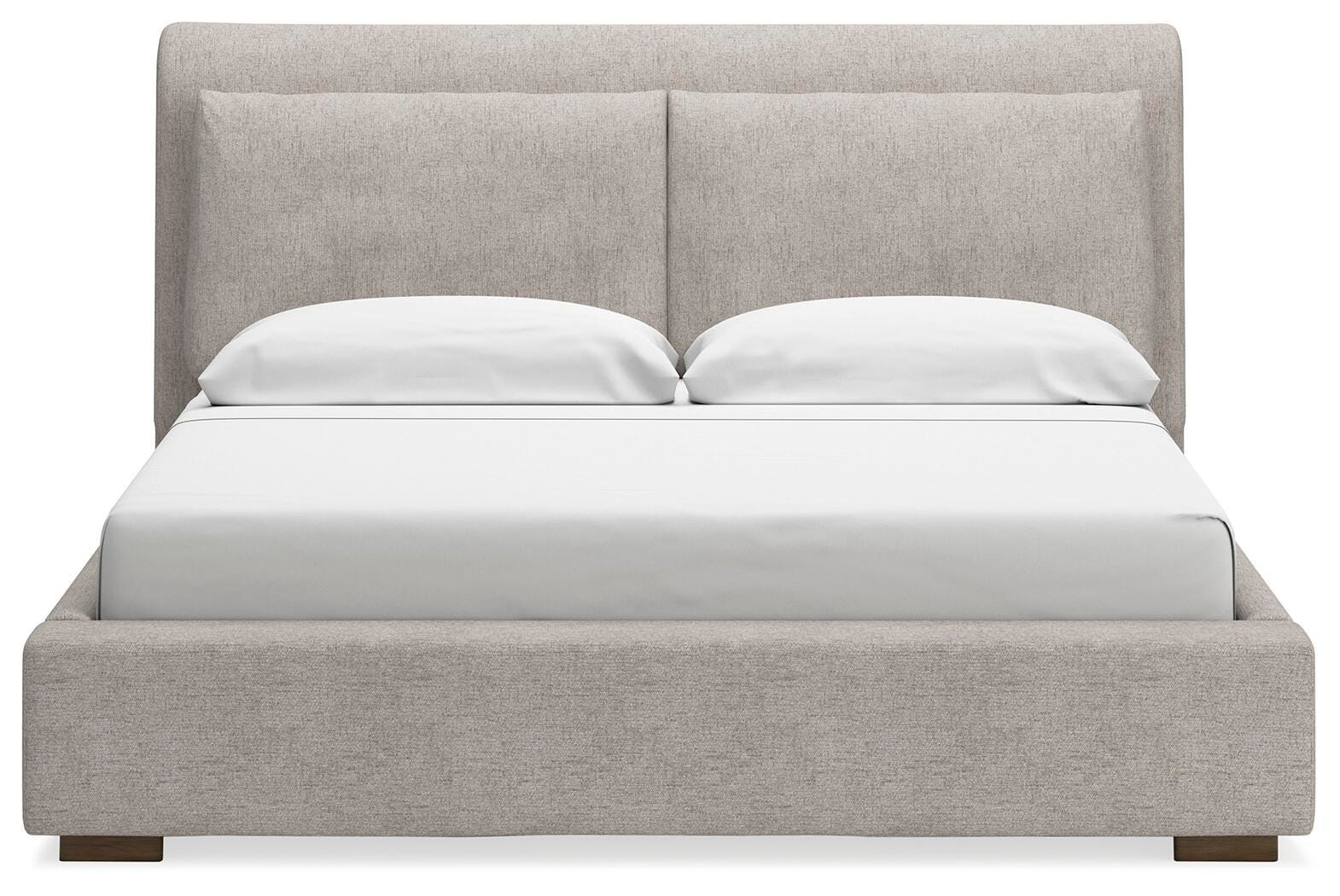 Cabalynn Upholstered Bed and 2 Nightstands (B974-SI) - Image 2