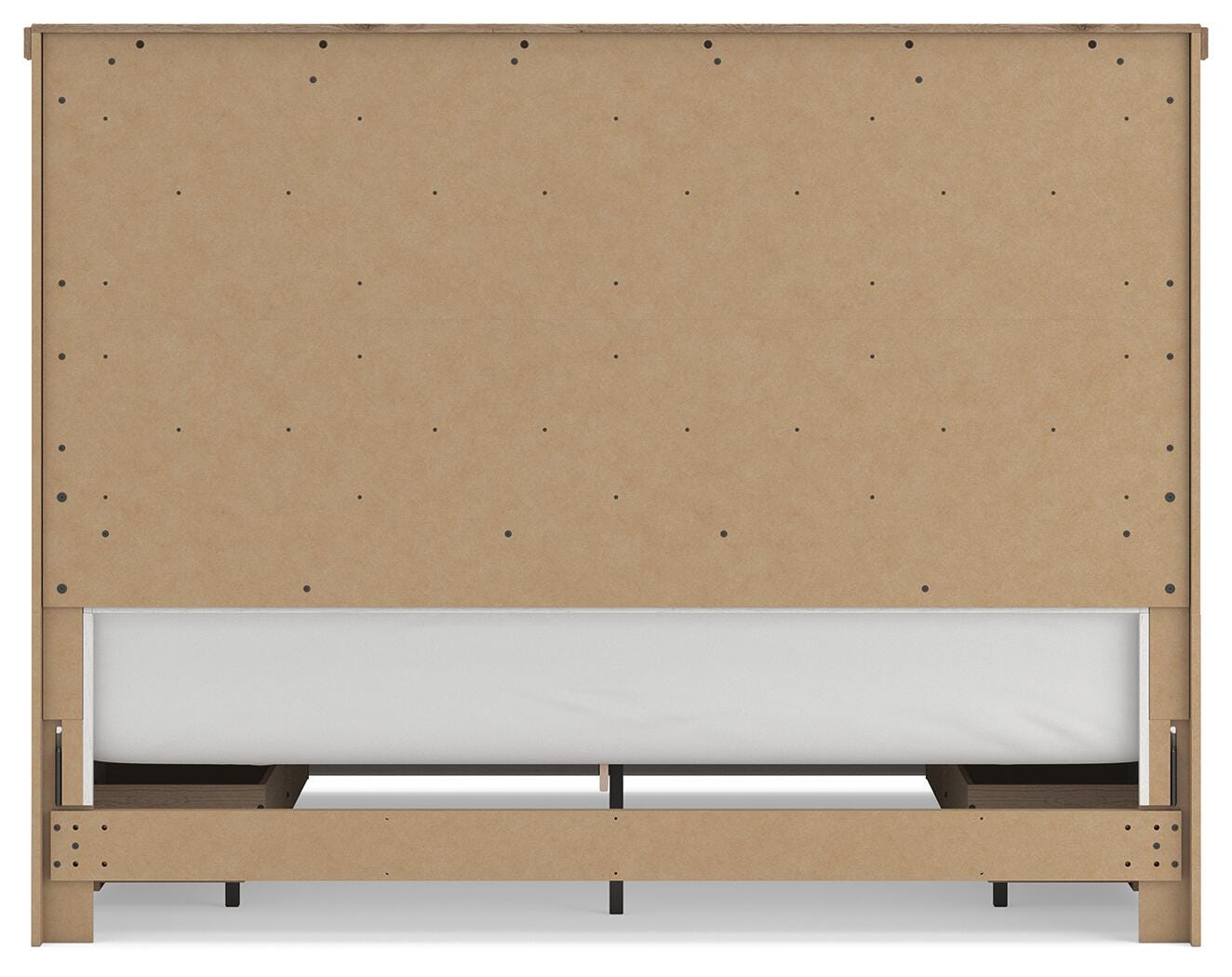 Savonport Panel Bed with Storage - White/Brown (B4615-SI) - Image 8