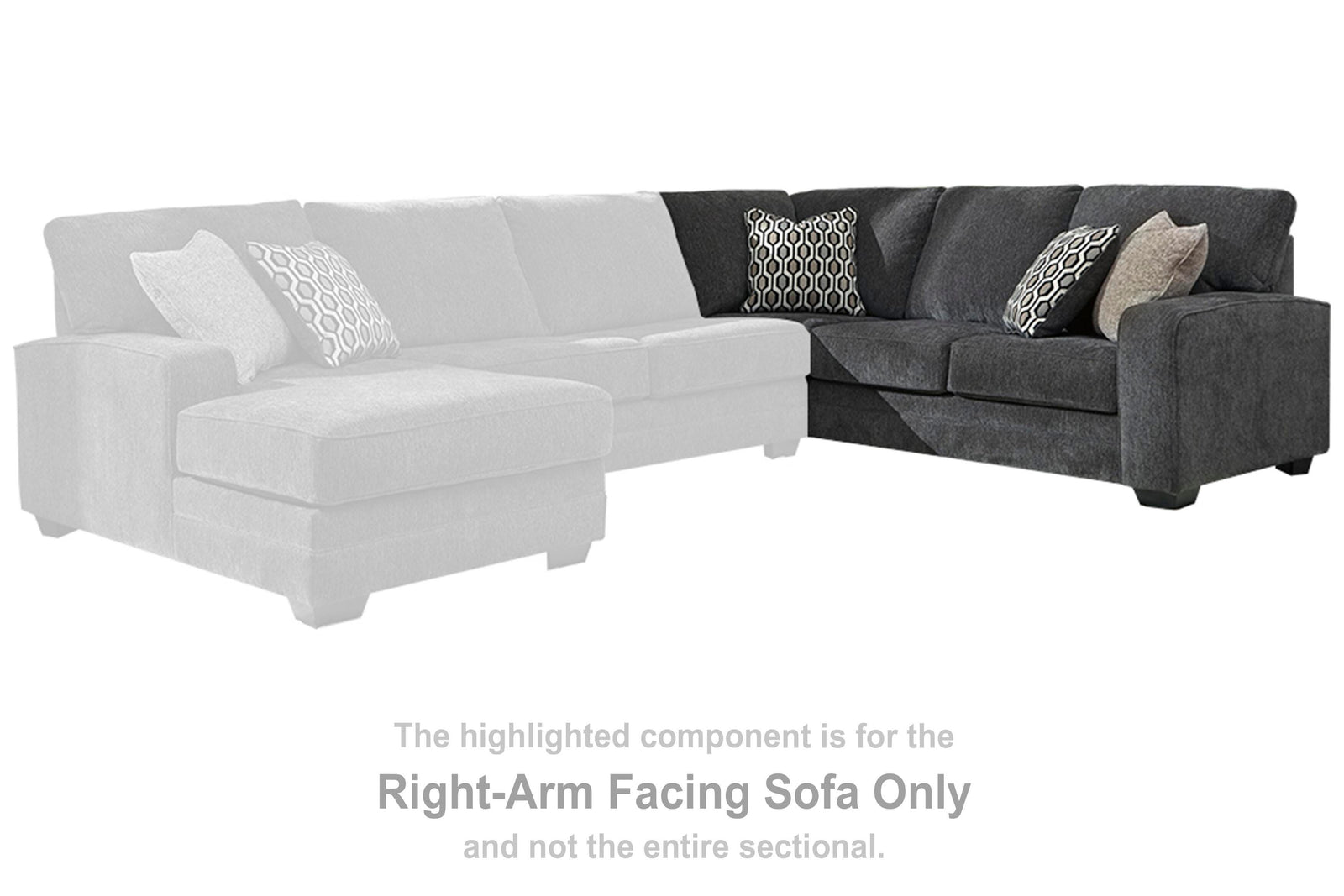 Tracling Right-Arm Facing Sofa with Corner Wedge (72600-SI) - Image 6