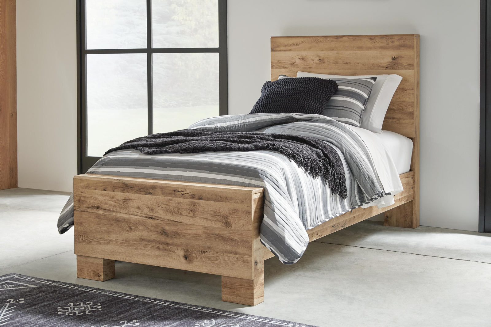 Hyanna Panel Bed (Youth) - Tan Brown (B1050-SI) - Image 5