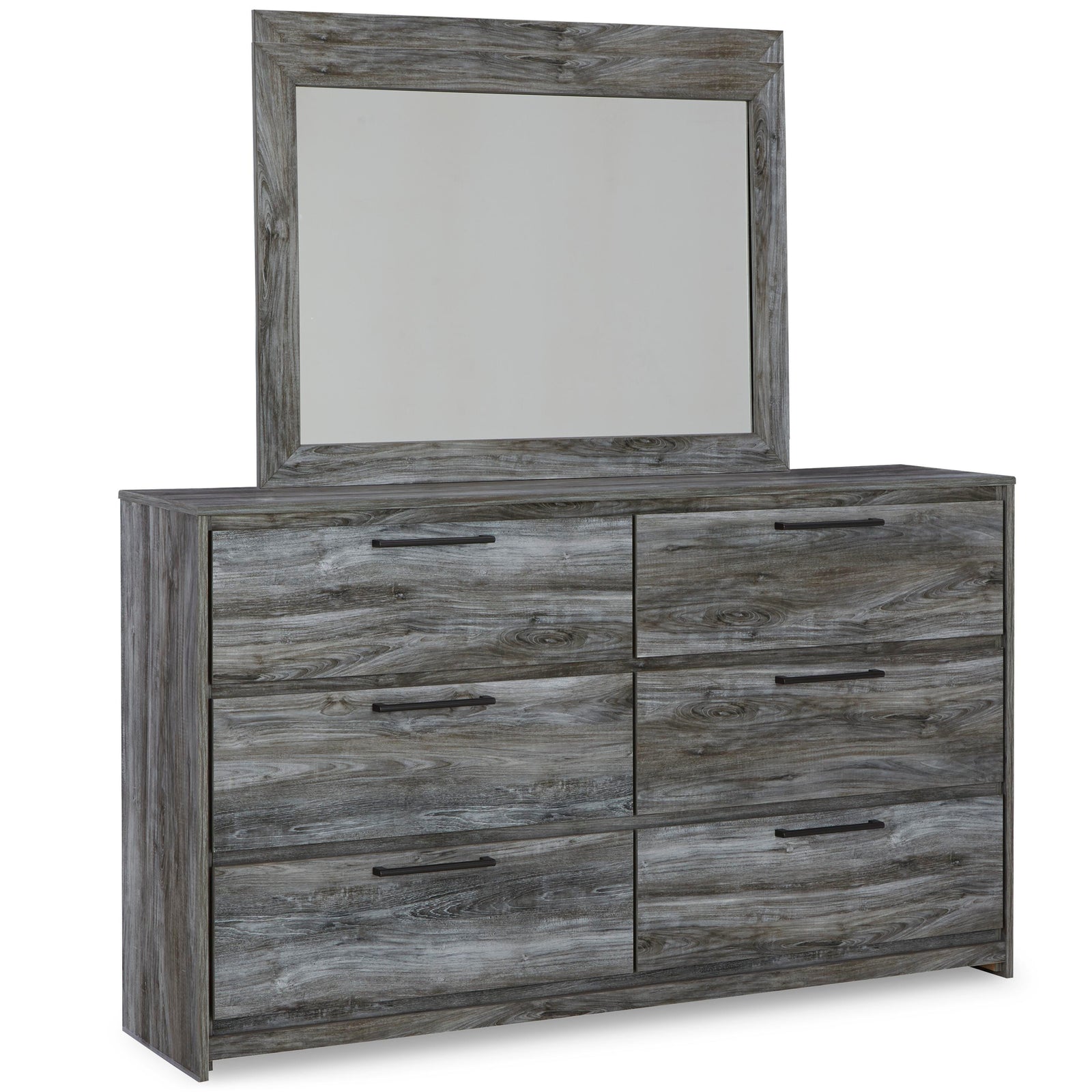 Baystorm Panel Bed, Dresser and Mirror - Gray (B221-SI) - Image 3