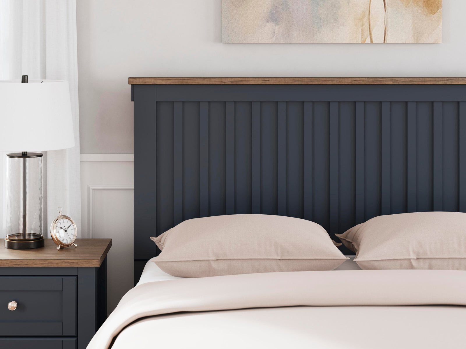 Landocken Panel Headboard - Brown/Blue (B414-SI) - Image 5