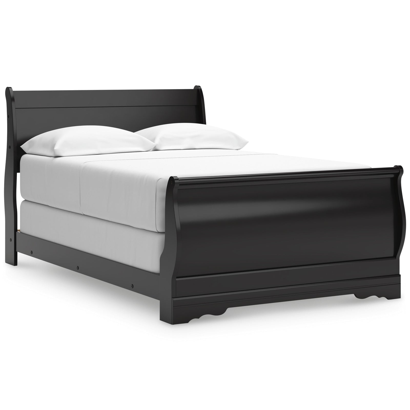 Huey Vineyard Sleigh Bed and Dresser - Black (B128-SI) - Image 4