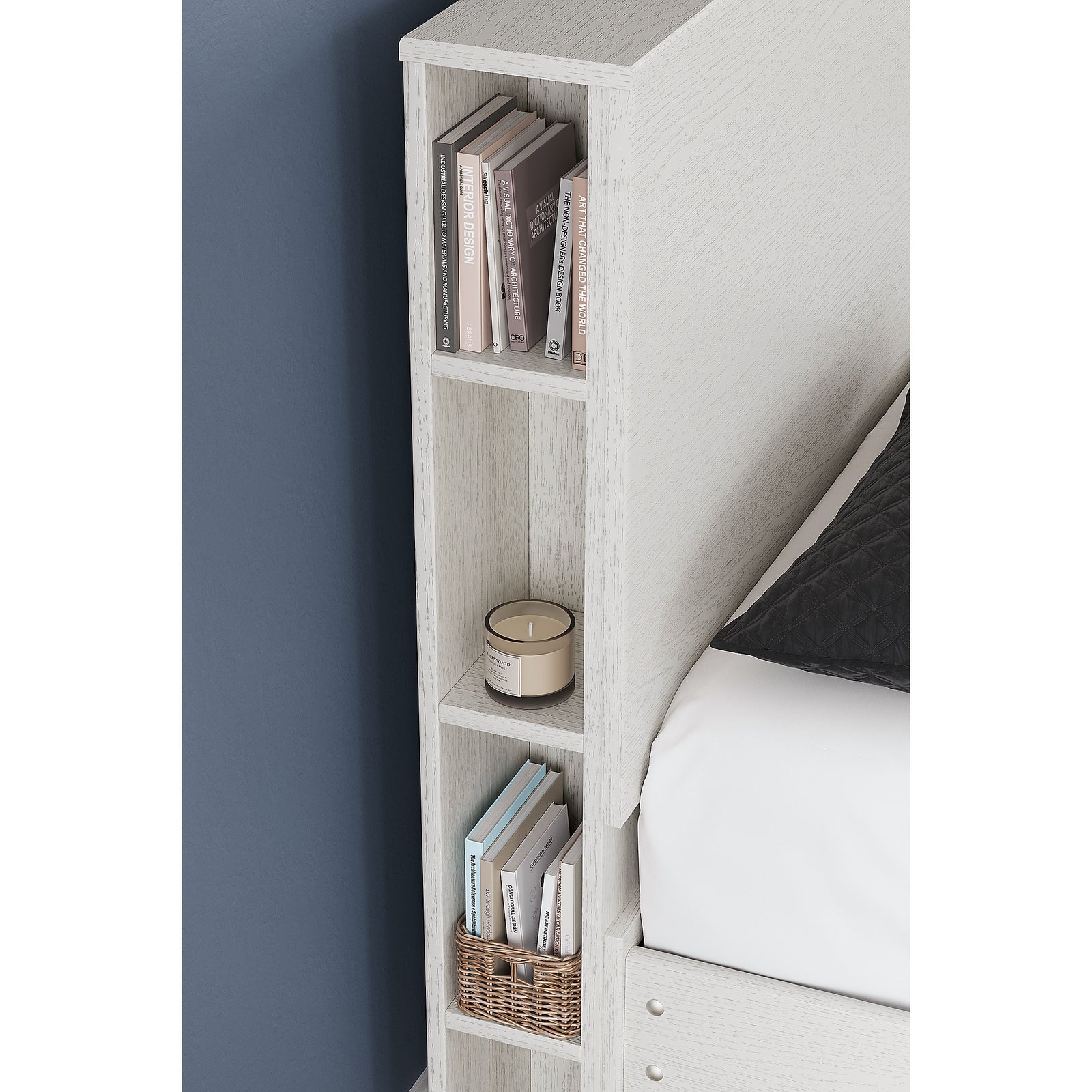 Aprilyn Bookcase Headboard (Youth) - White (EB1024-164-SI) - Image 4