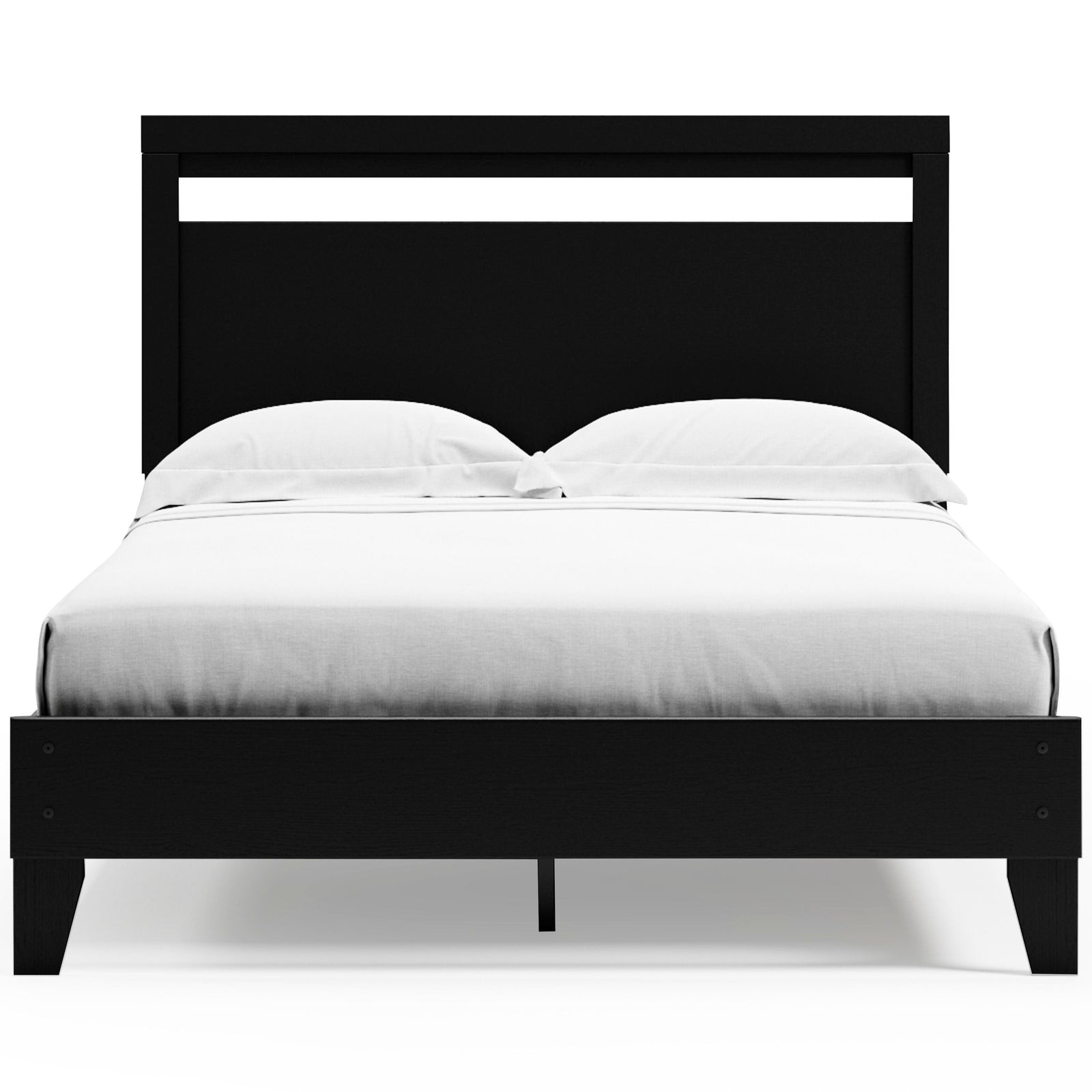 Finch Panel Platform Bed - Black/Brown (EB3392-SI) - Image 4
