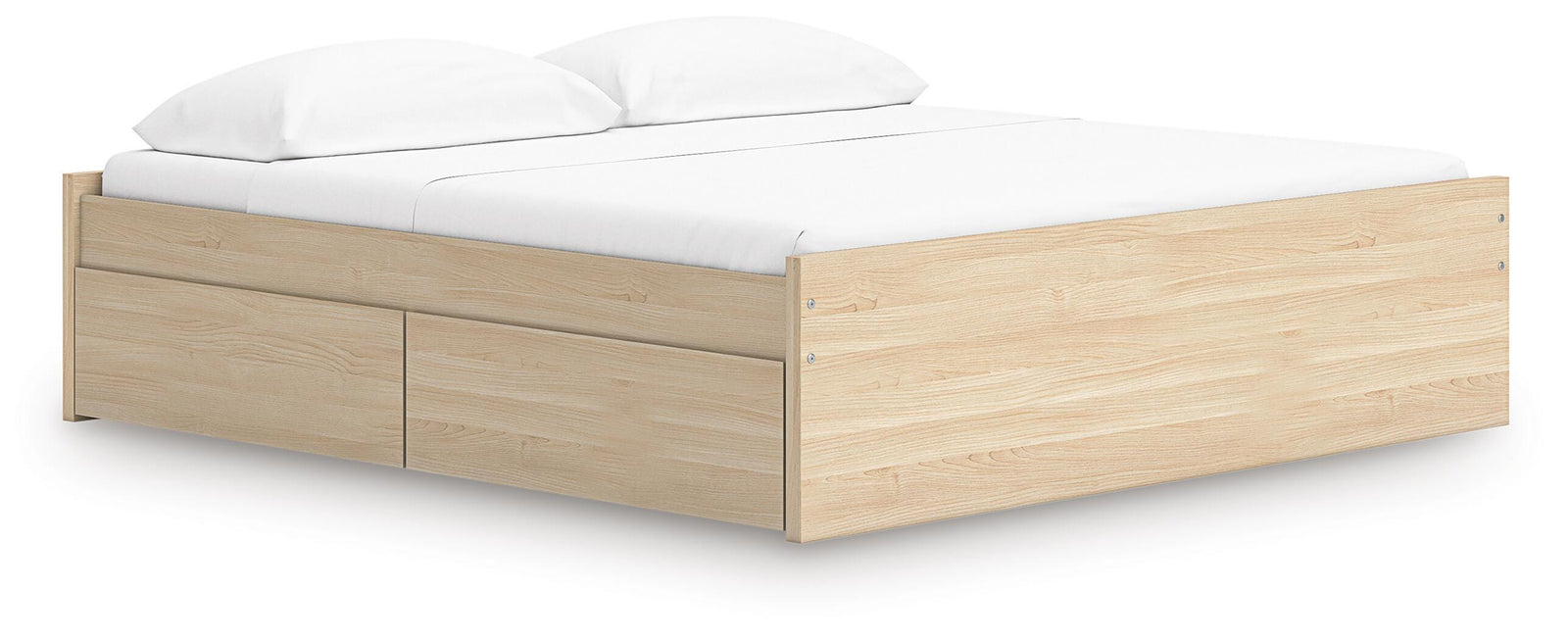 Onita Platform Bed with 1 Side Storage - Natural (EB9632-SI)