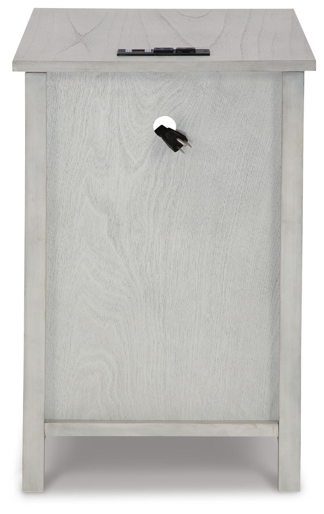 Treytown Chairside End Table - Antique White (T300-SI) - Image 5