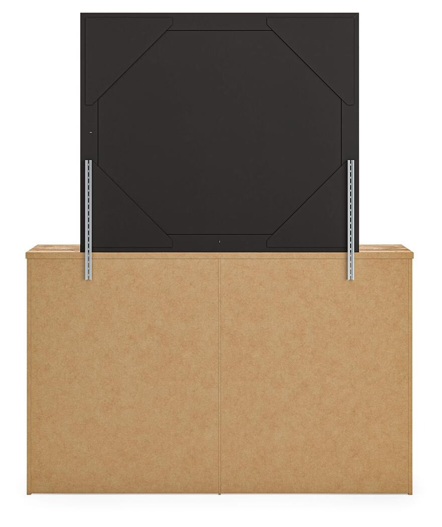 Maystonna King Crossbuck Panel Bed, Dresser, Mirror and Nightstand (PCB1580-SI) - Image 6