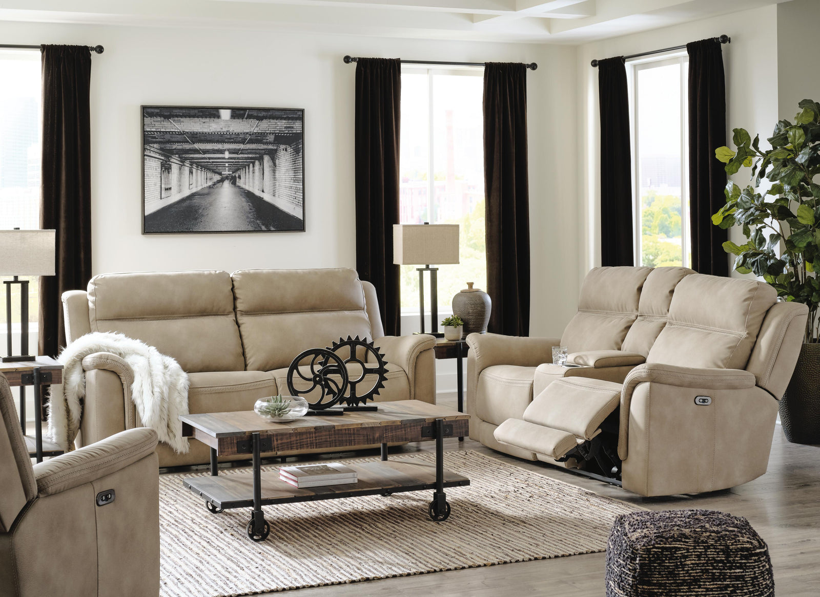 Next-Gen Durapella Power Reclining Sofa, Loveseat and Recliner (59302-SI) - Image 2