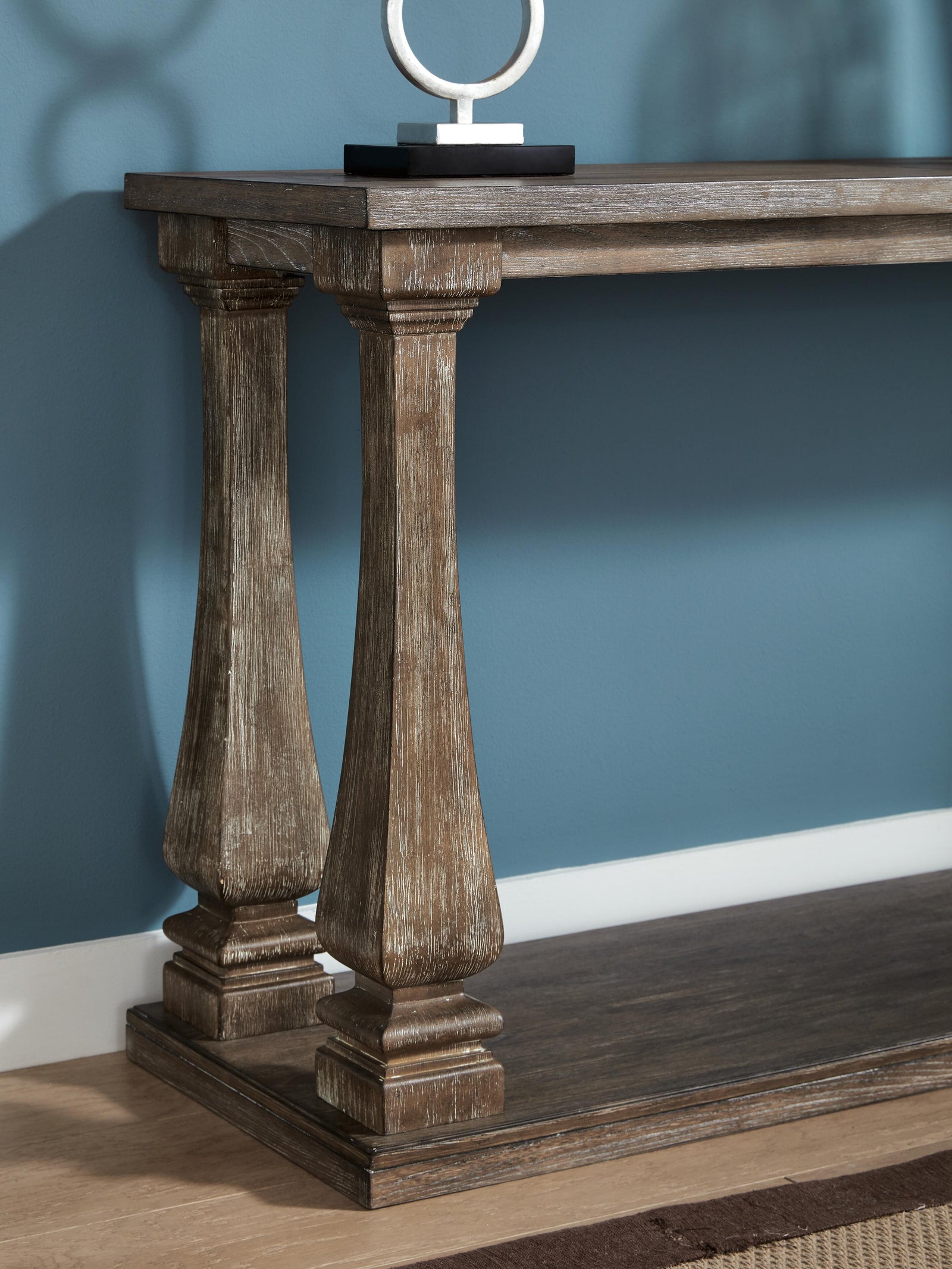 Johnelle Sofa Table - Gray (T776-SI) - Image 5
