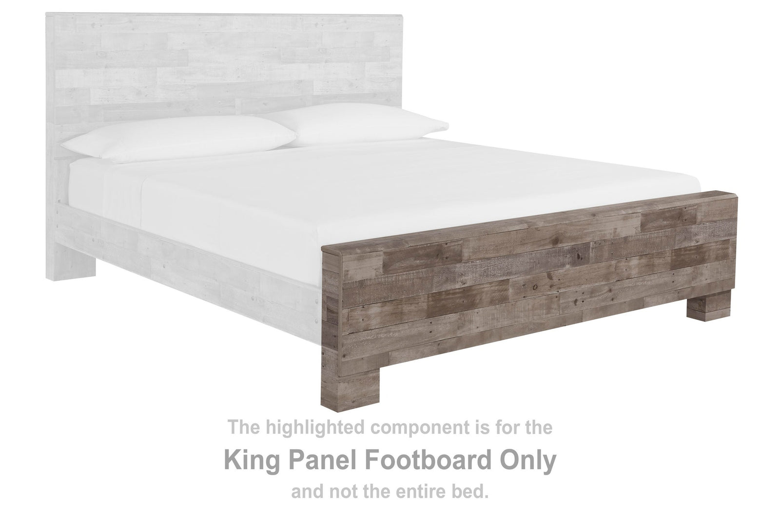 Effie Panel Footboard - Whitewash (B255-SI) - Image 7