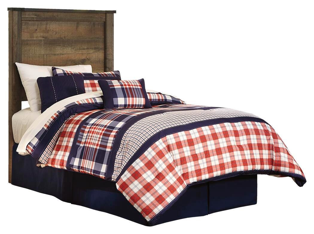 Trinell Panel Headboard - Brown (B446-SI) - Image 3