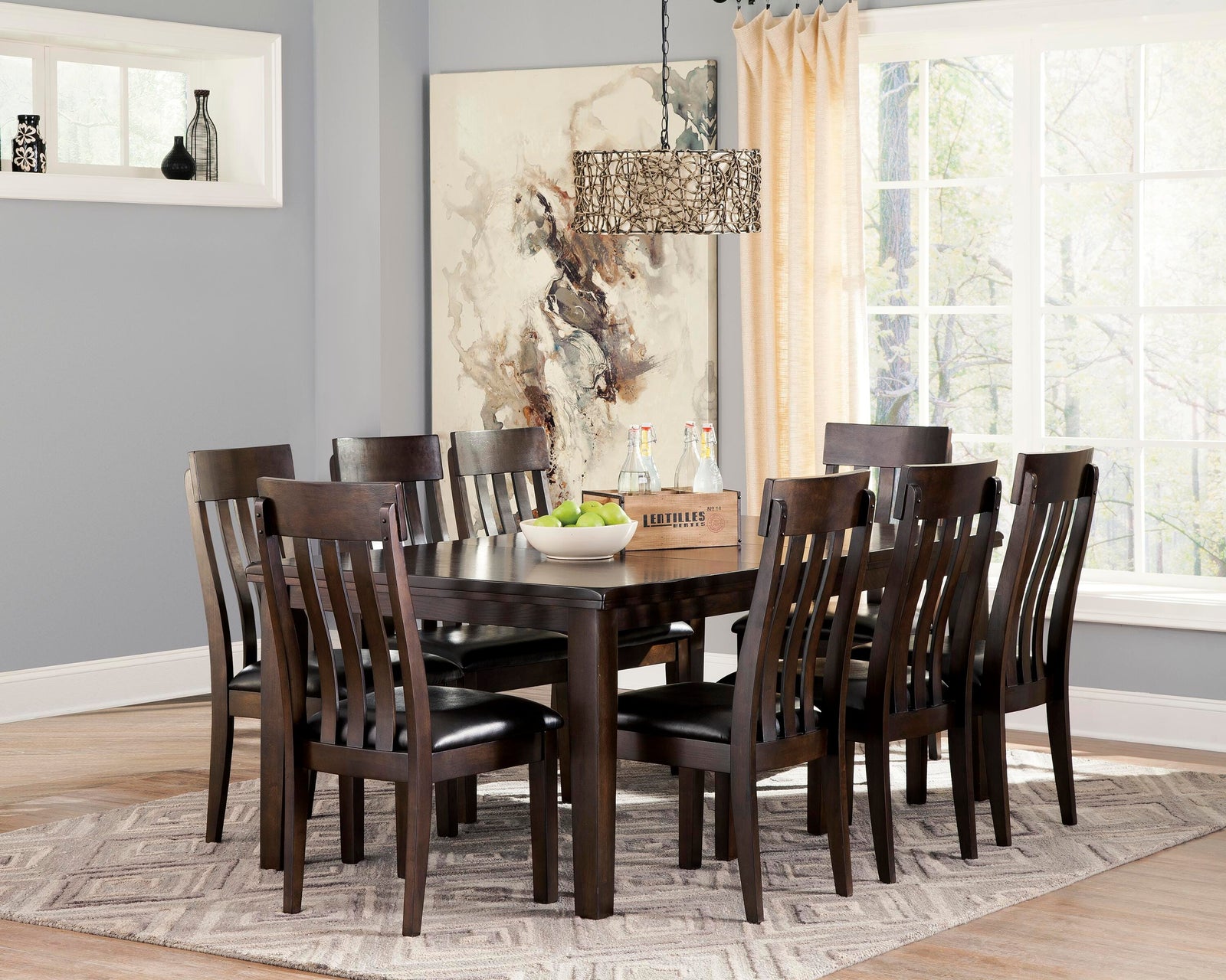 Haddigan Dining Table and 8 Chairs (D596-SI) - Image 3