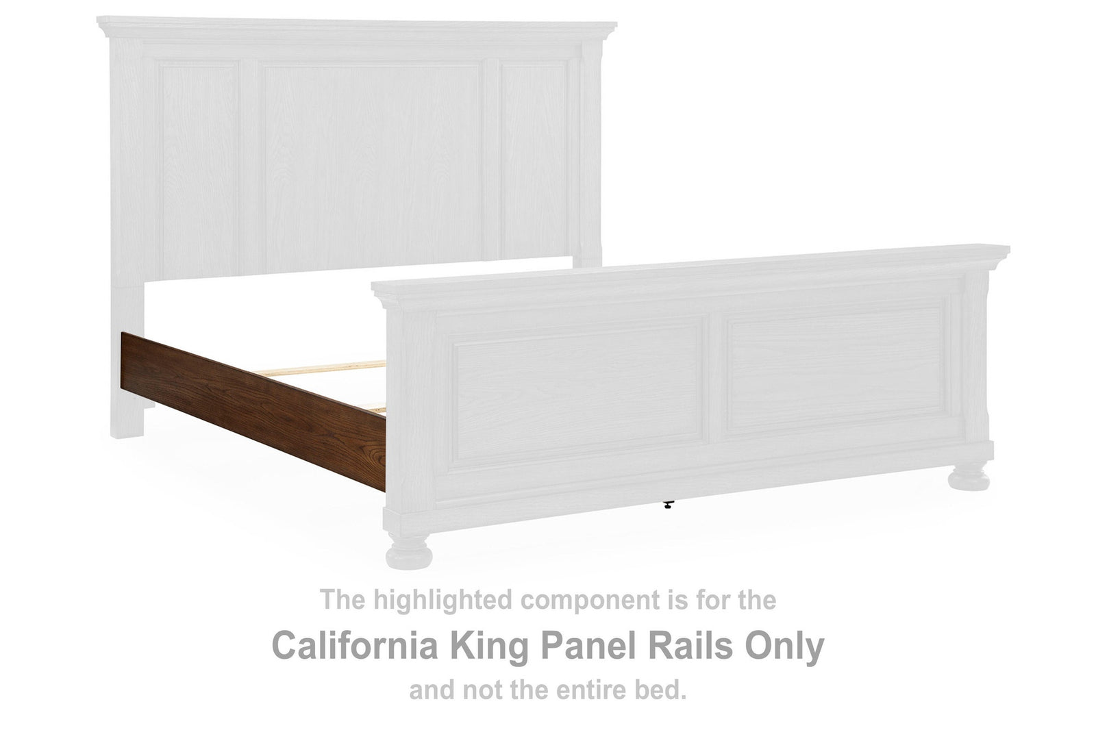 Zackaryn California King Panel Rails (PCB807-SI)