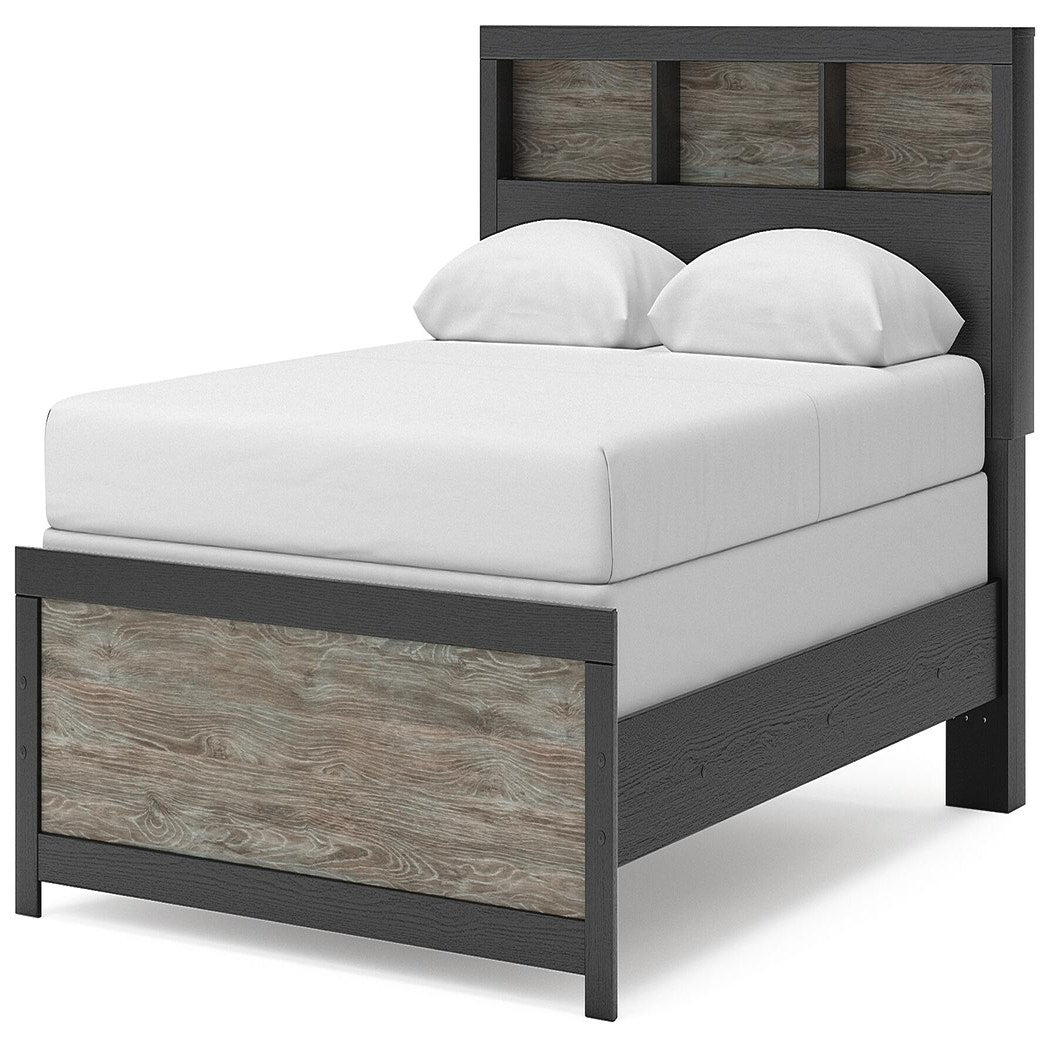 Broachmyn Queen Bookcase Bed, Chest and Nightstand (PCB1118-SI) - Image 13