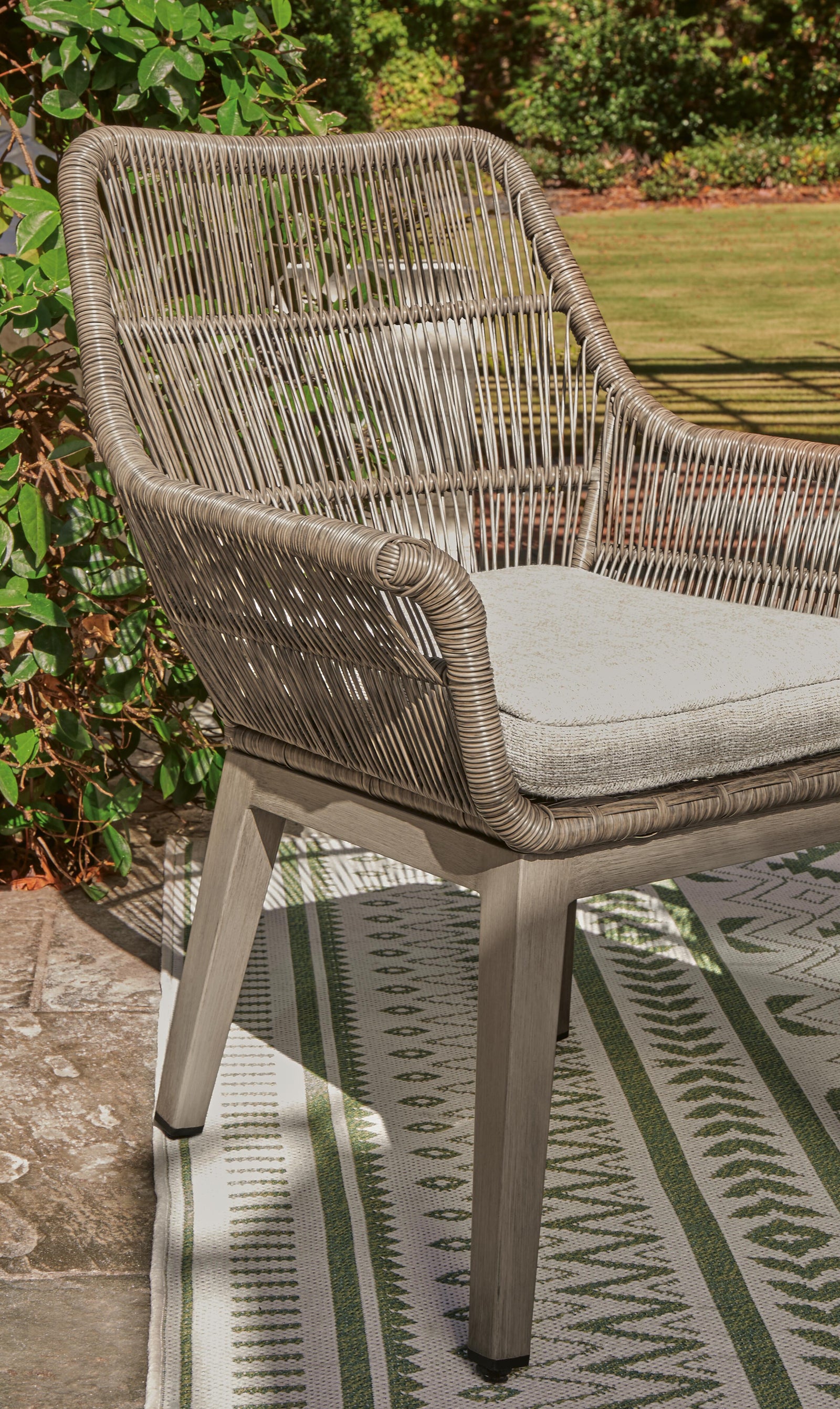 Beach Front Arm Chair with Cushion (Set of 2) (P399-SI) - Image 7