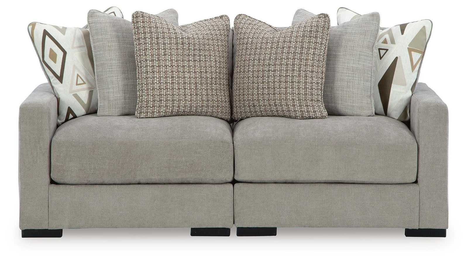 Aslan Court 2-Piece Loveseat Sectional (20305-SI)