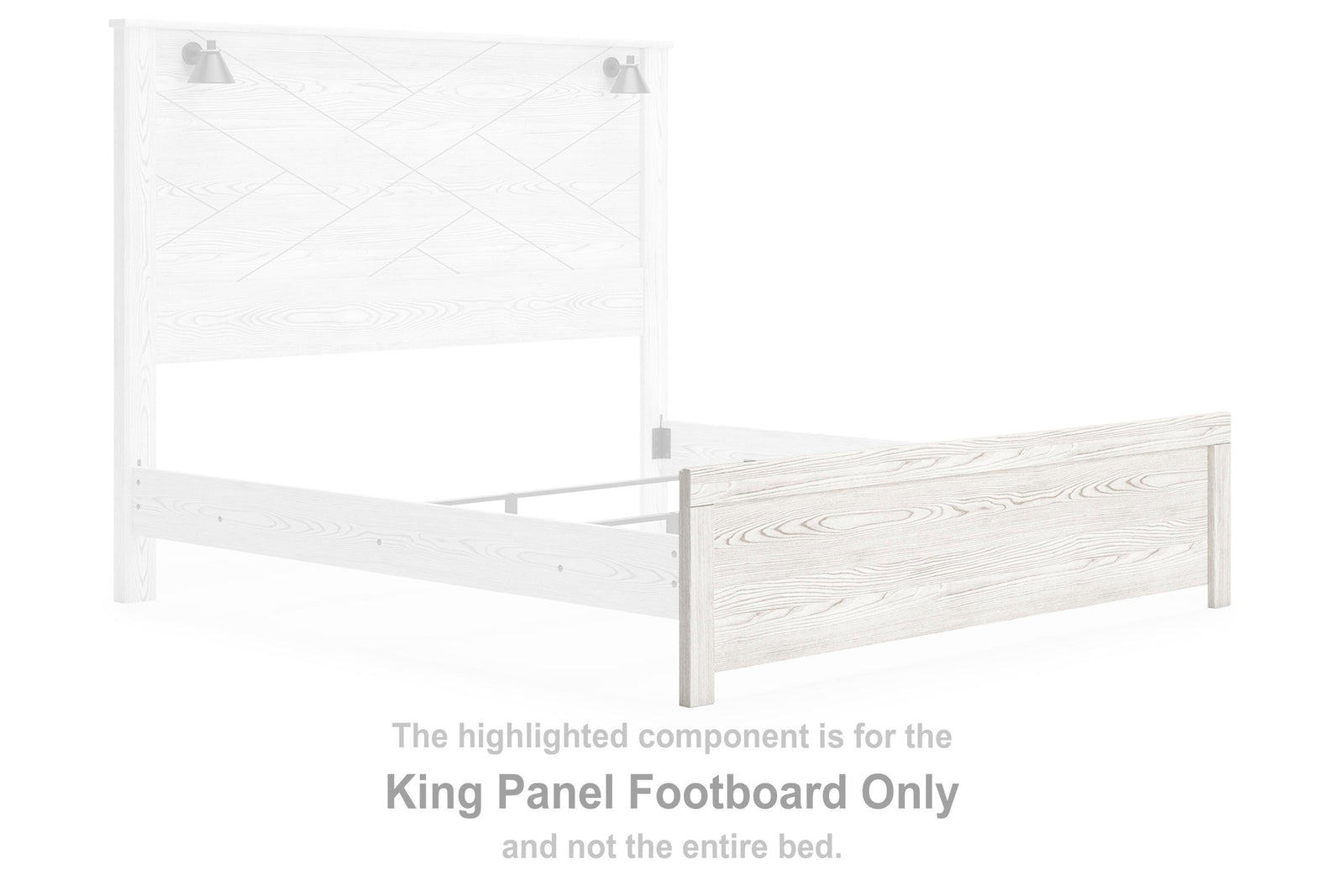 Gerridan Panel Footboard - White (B1190-SI) - Image 2