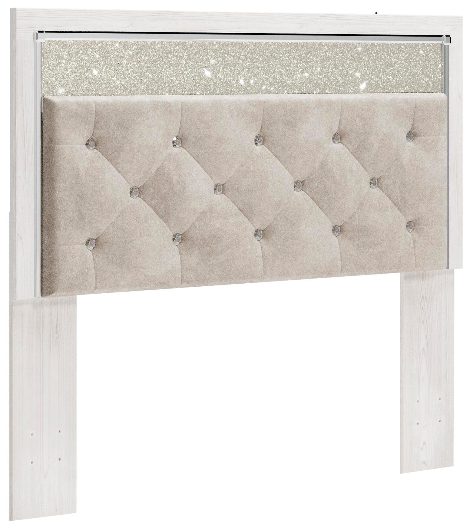 Altyra Panel Headboard, Dresser and Mirror - White (B2640-SI) - Image 2