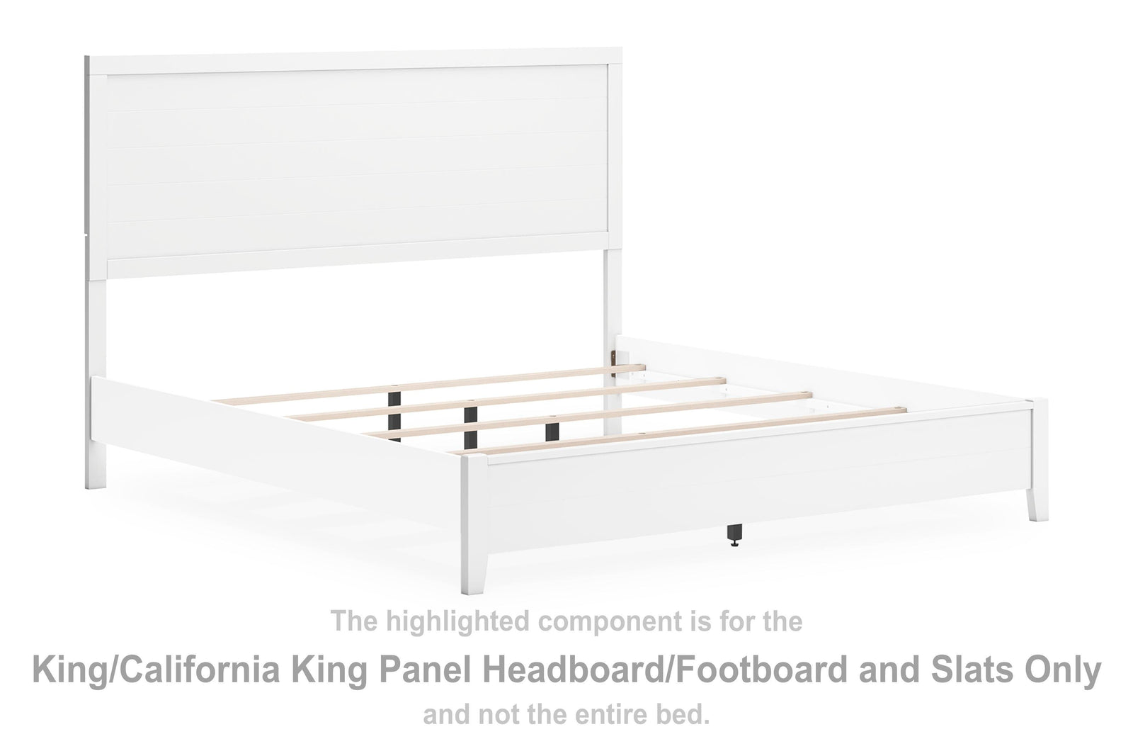 Binterglen Panel Headboard/Footboard and Slats - White (B427-SI) - Image 2