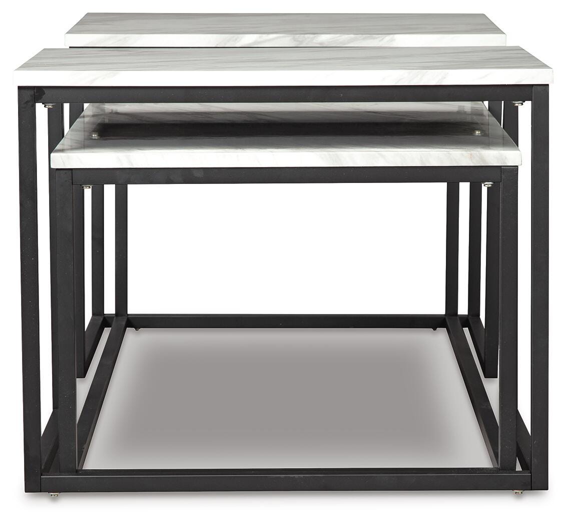 Donnesta Table (Set of 3) - Gray/Black (T182-SI) - Image 5