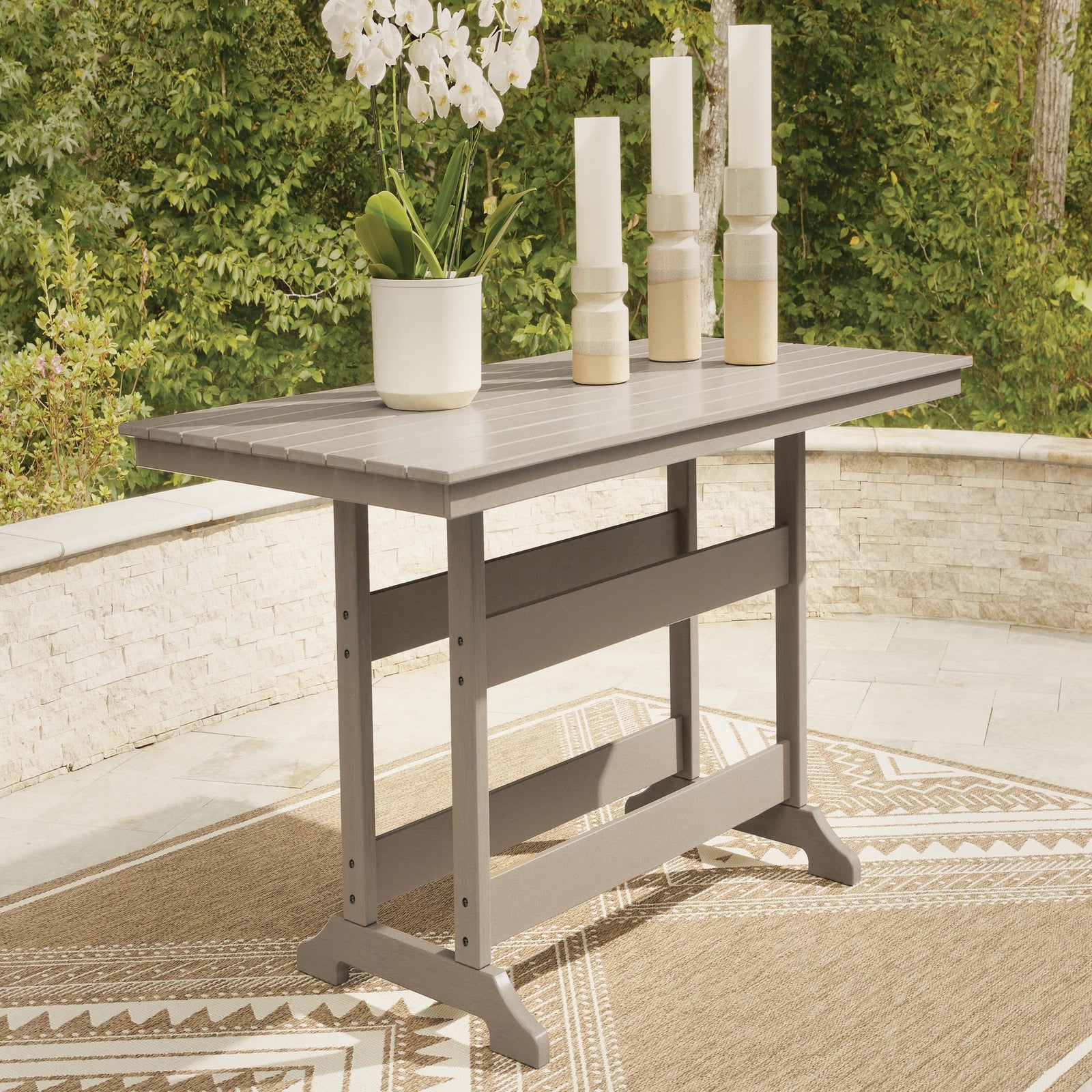 Seacliff Beach Outdoor Counter Height Dining Table (PCP228-SI) - Image 7