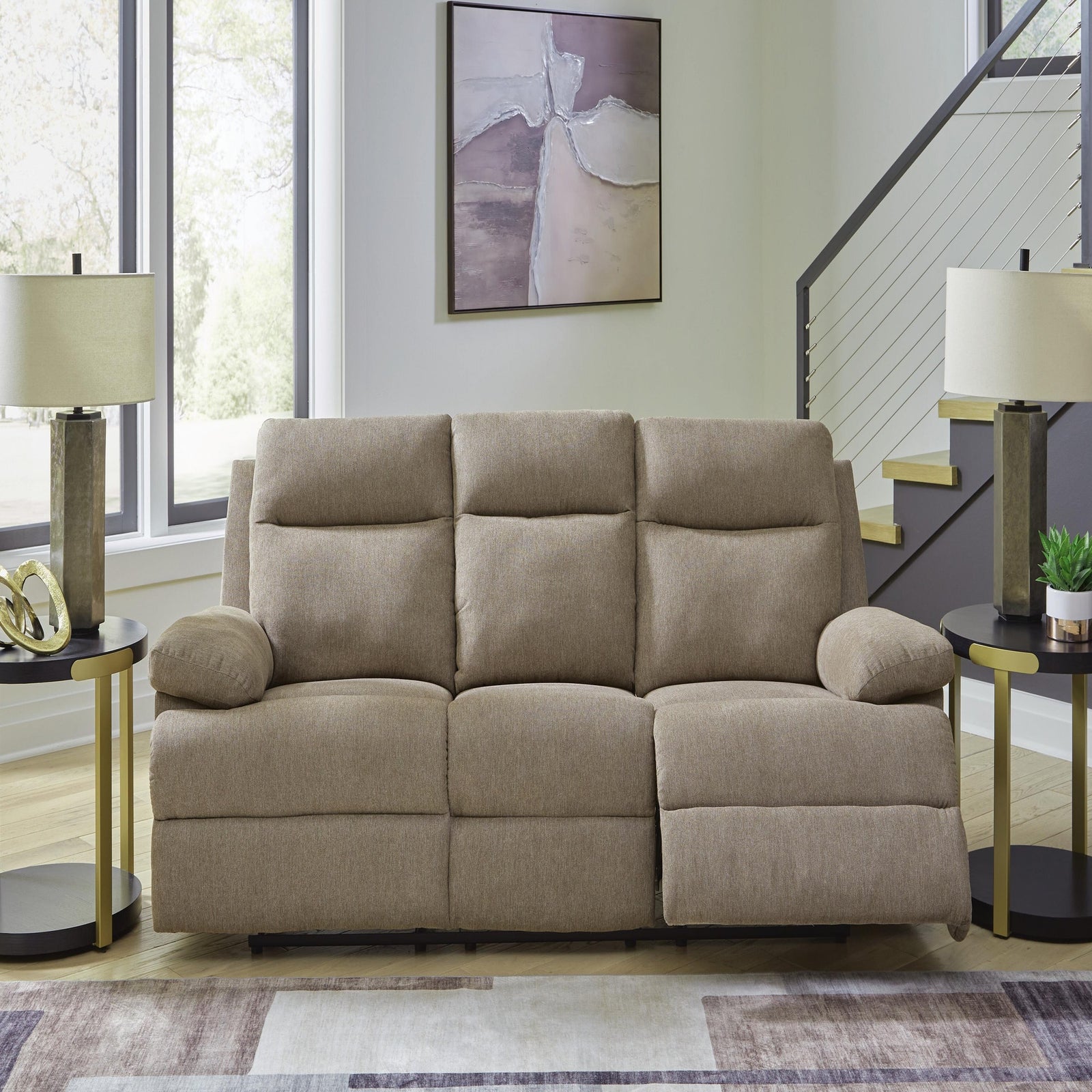 Side-Swipe Reclining Sofa with Drop Down Table (PC91405-SI) - Image 8